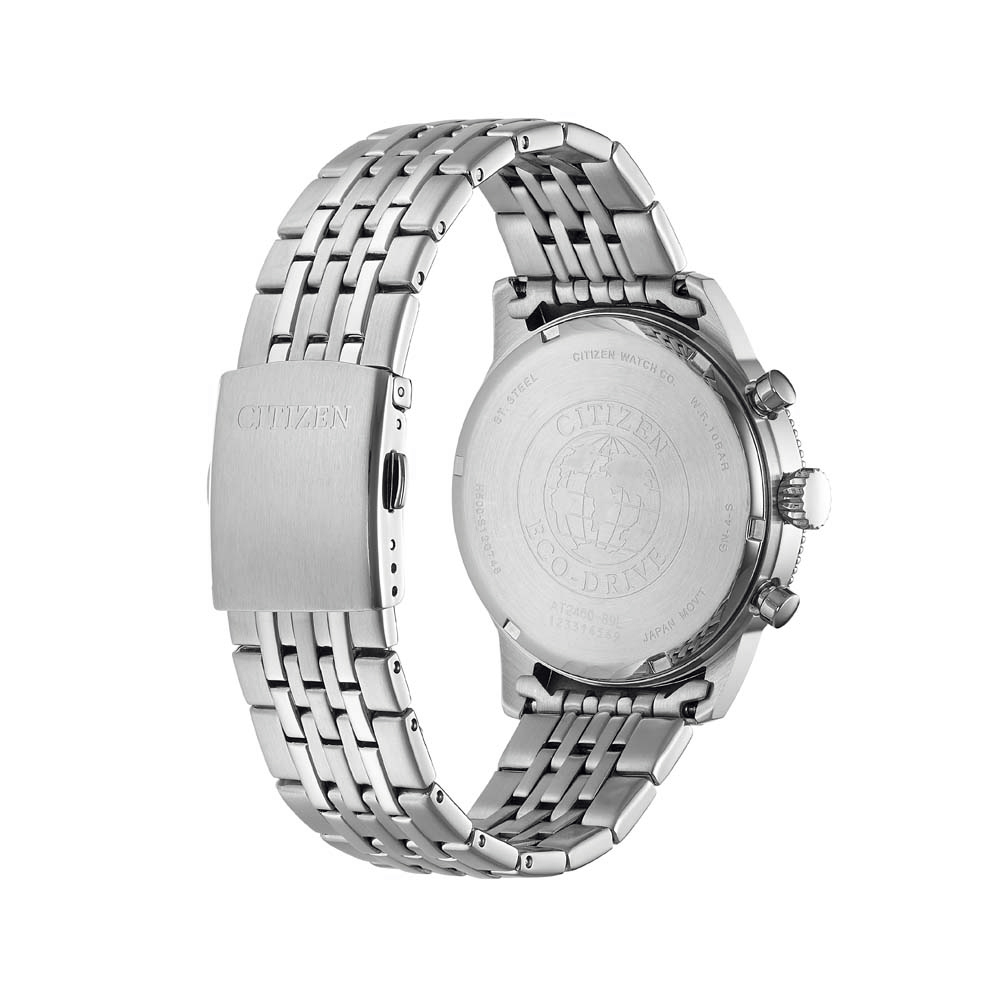 zegarek Citizen AT2460-89L męski z tachometr Ecodrive - miniatura 6