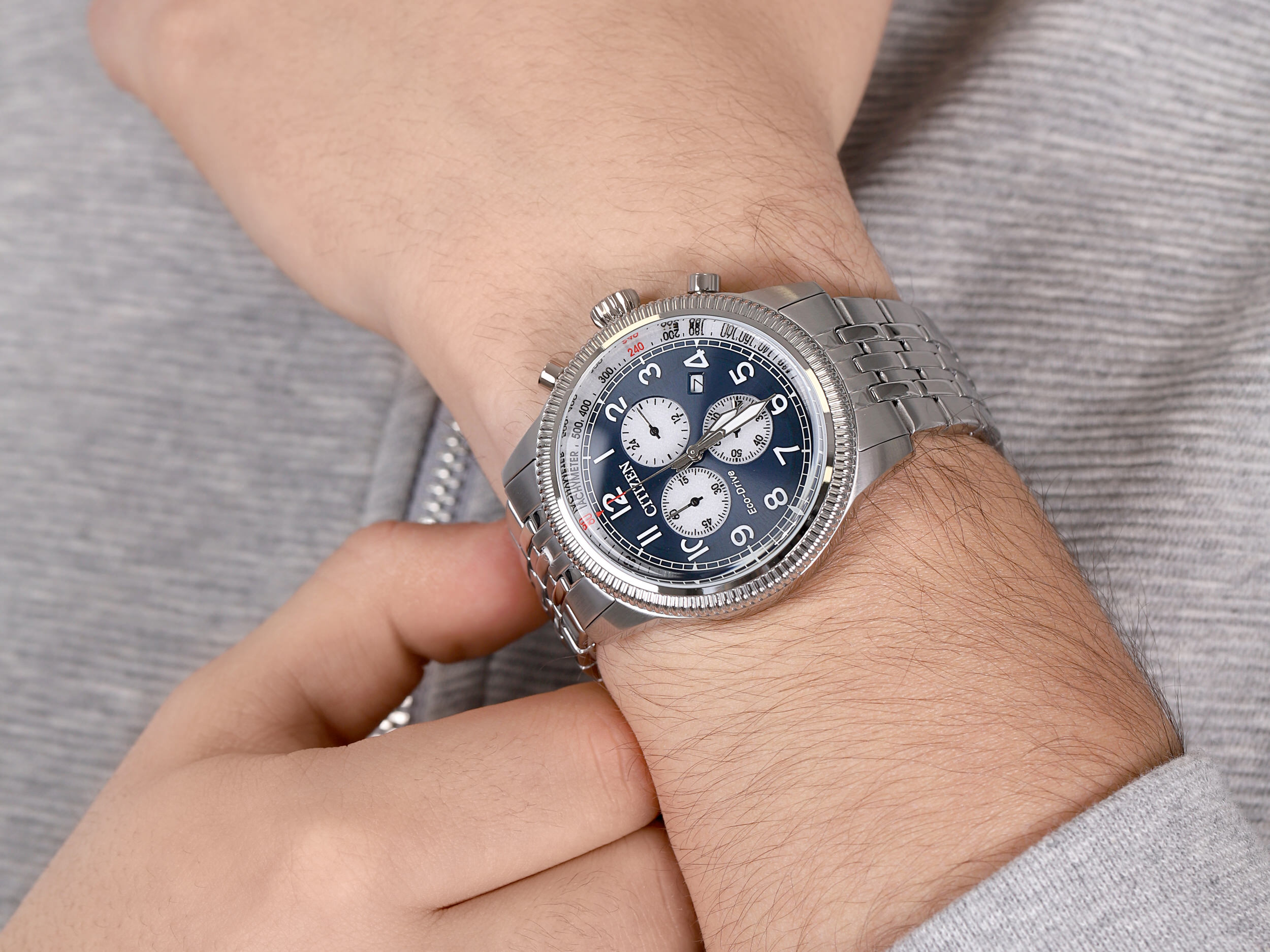 zegarek Citizen AT2460-89L solar męski Ecodrive - miniatura 4