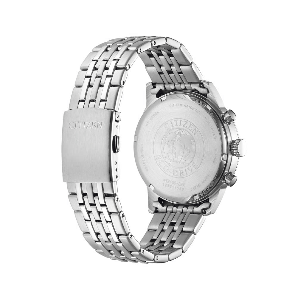 zegarek Citizen AT2460-89X męski z tachometr Ecodrive - miniatura 3