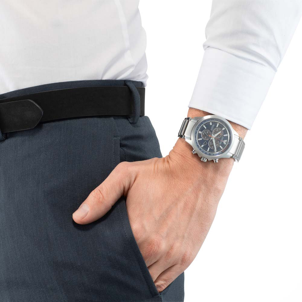 zegarek Citizen AT2470-85L solar męski Titanium - miniatura 6