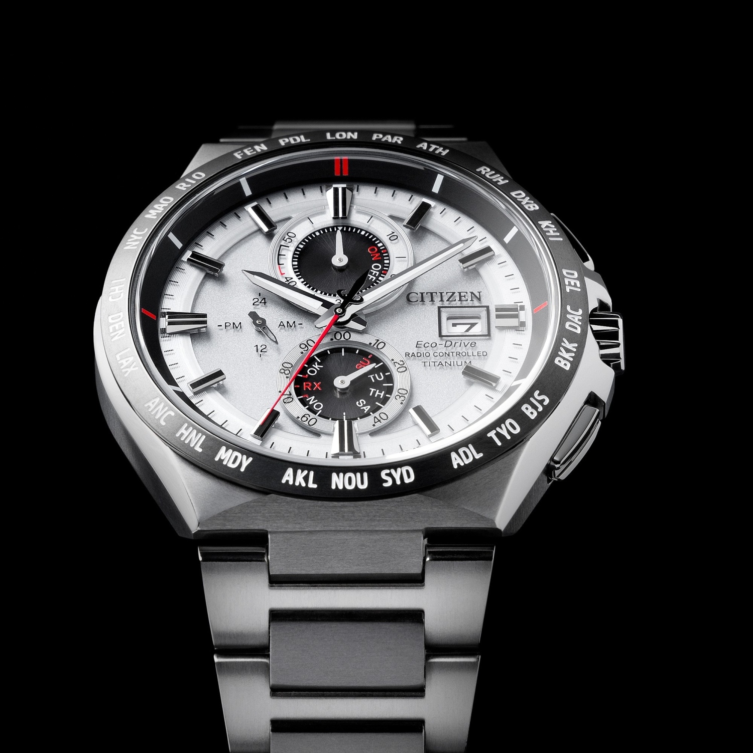 zegarek Citizen AT8234-85A solar męski Titanium TITANIUM ECO-DRIVE - miniatura 6