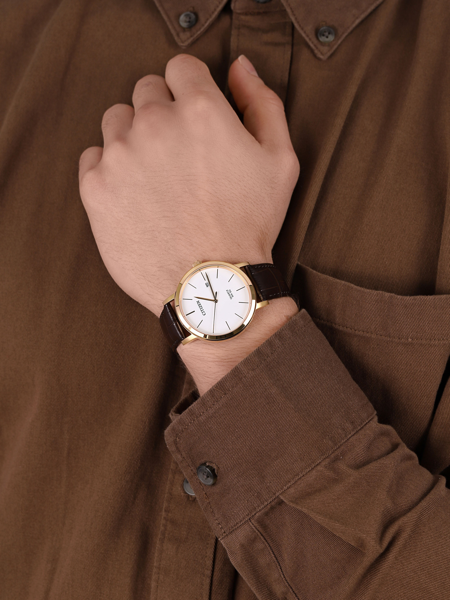 zegarek Citizen BI5072-01A kwarcowy męski Leather - miniatura 3