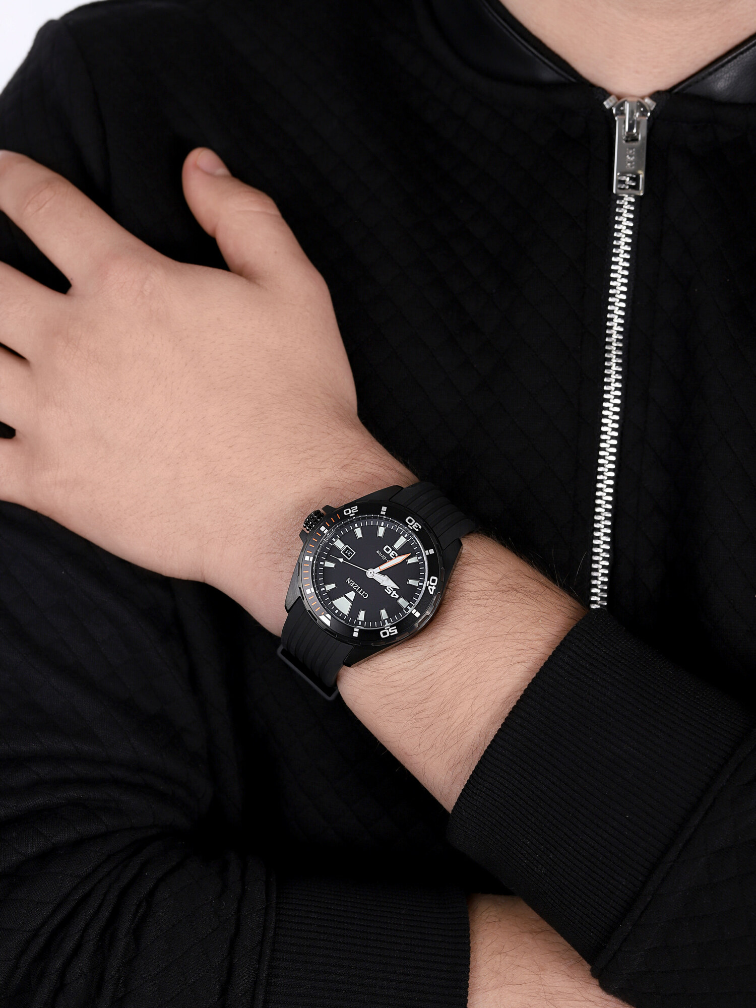 zegarek Citizen BM7455-11E szary Sport - miniatura 3