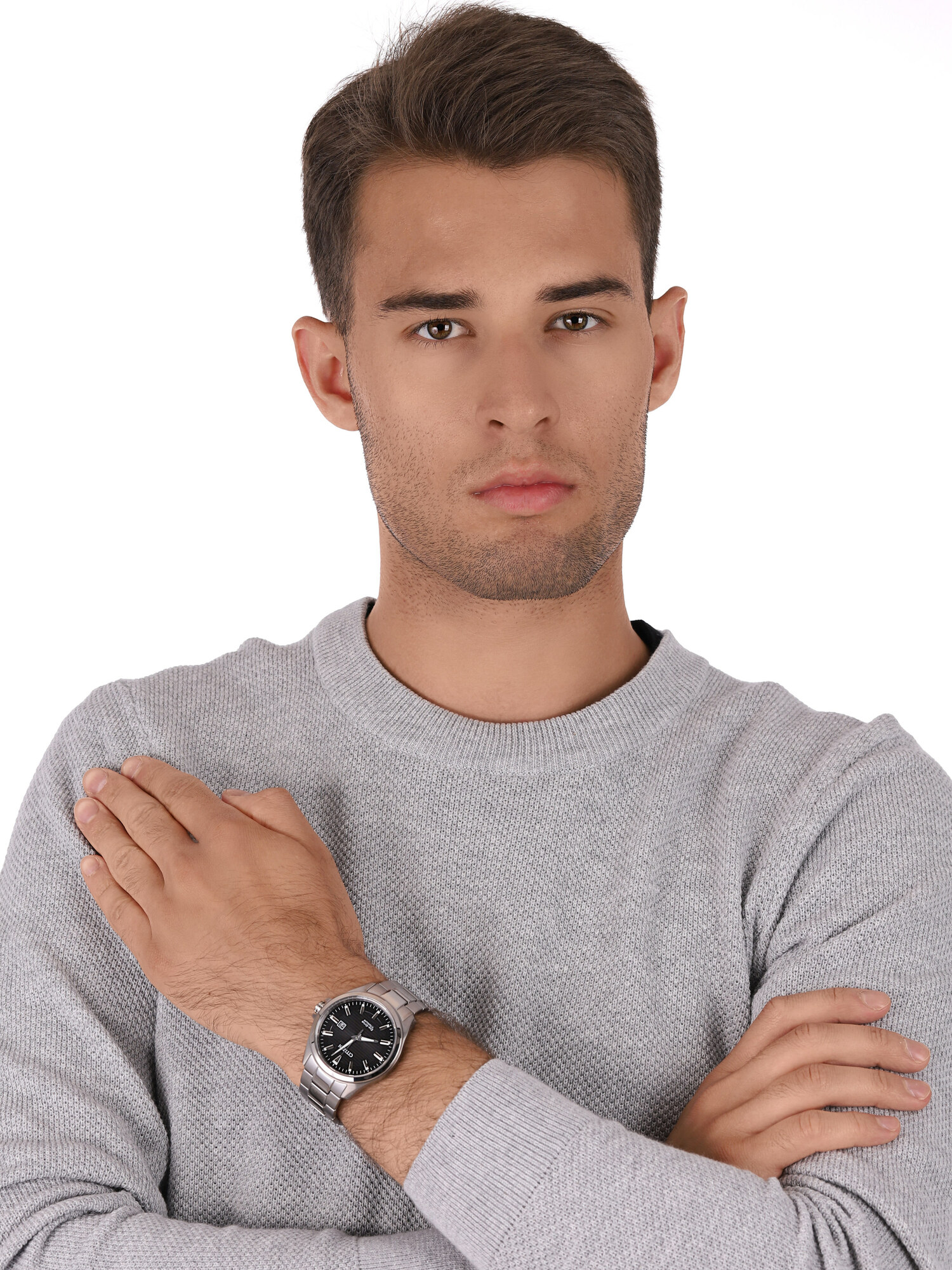 zegarek Citizen BM7470-84E srebrny Titanium