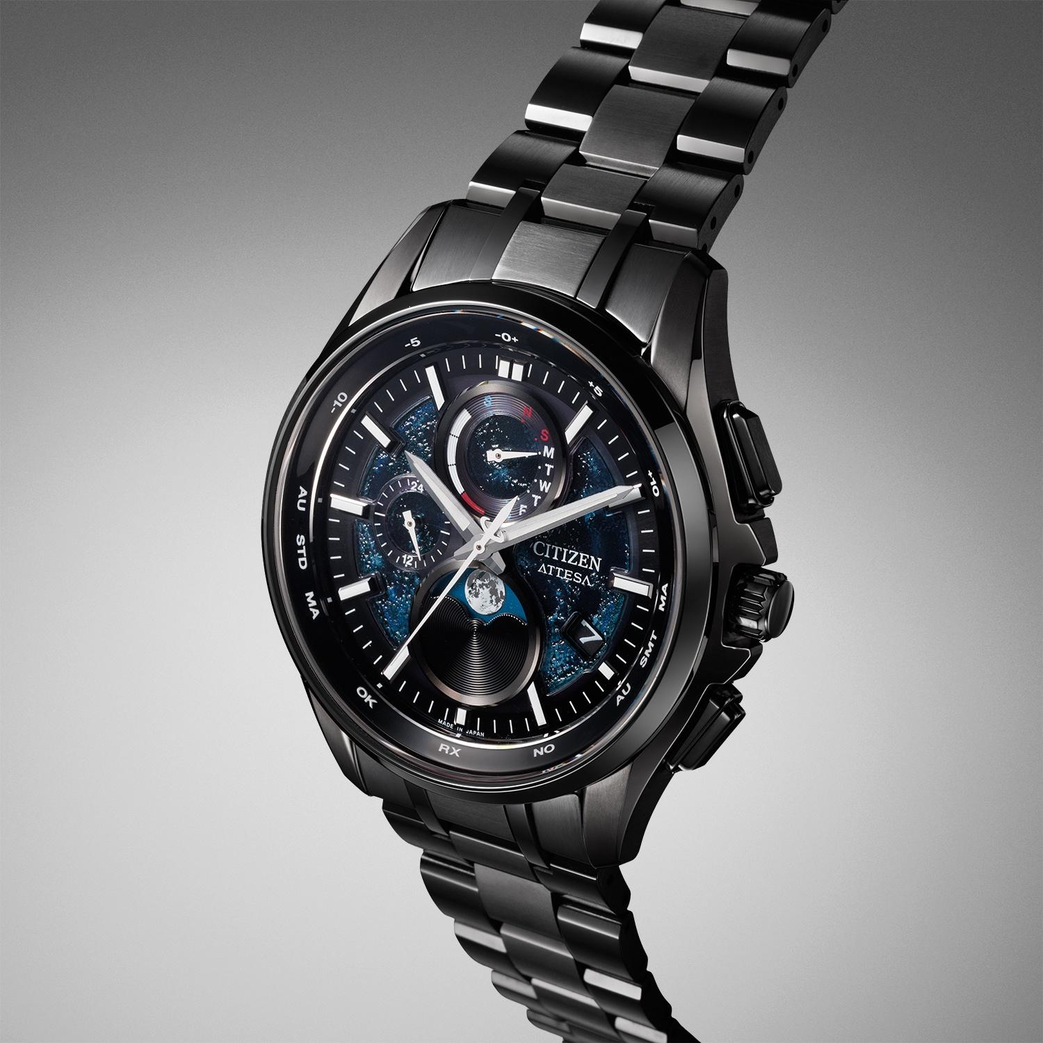 zegarek Citizen BY1008-67L czarny Radio Controlled - miniatura 7