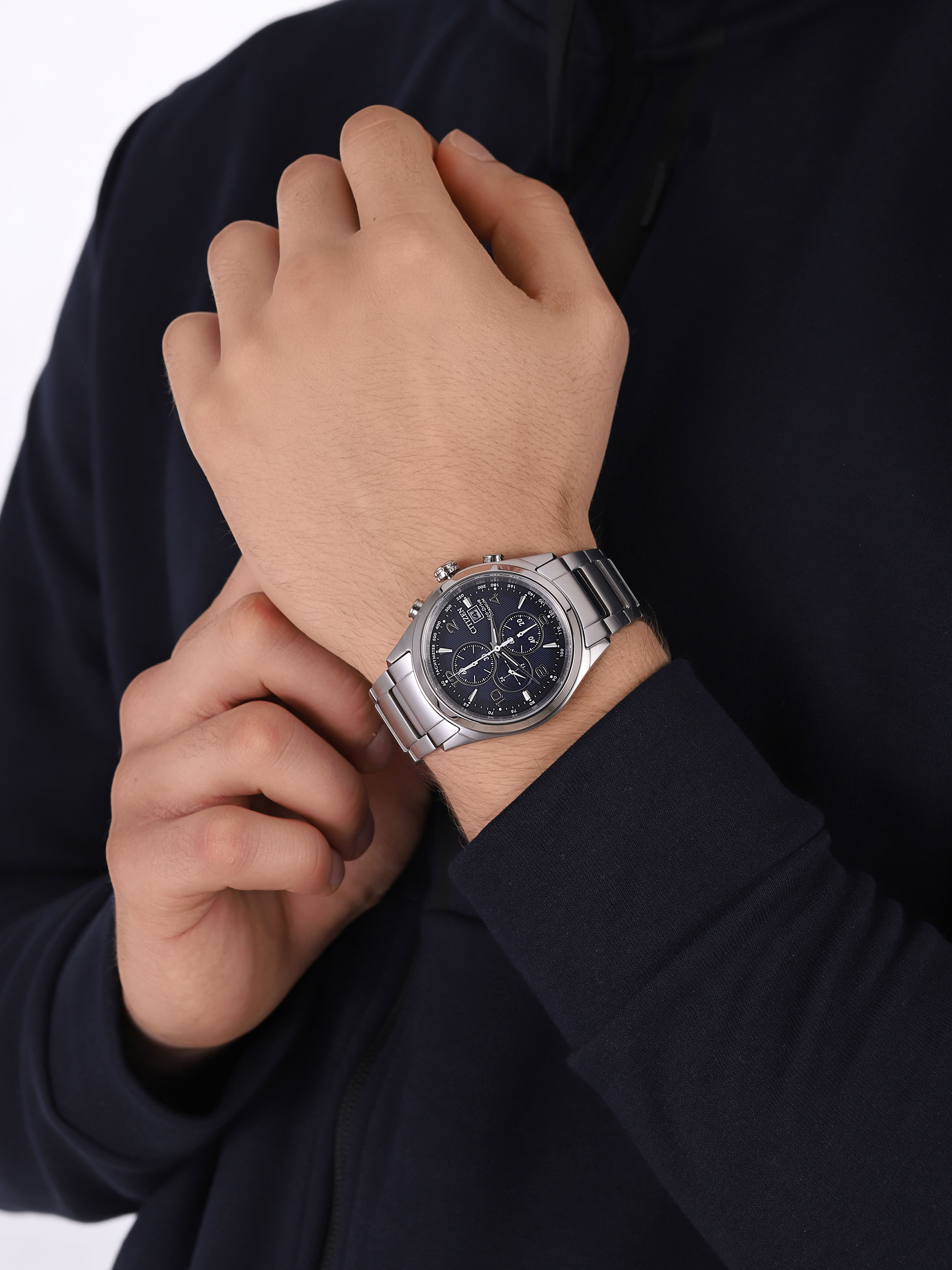 zegarek Citizen CA0650-82L srebrny Titanium