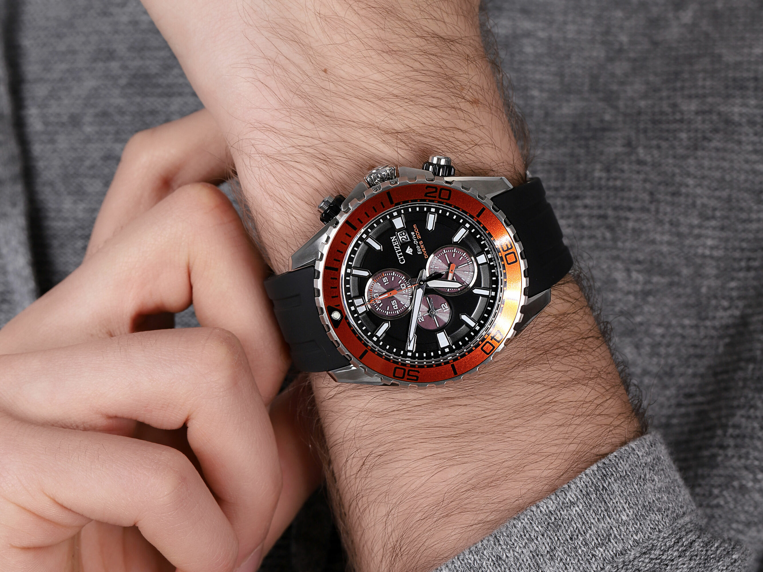 zegarek Citizen CA0718-13E solar męski Promaster Divers - miniatura 4