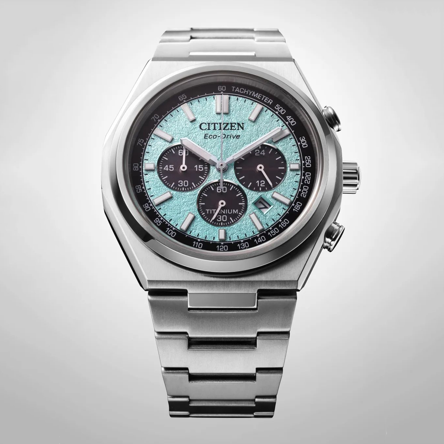 zegarek Citizen CA4610-85M Super Titanium Chronograph męski z tachometr Titanium - miniatura 5