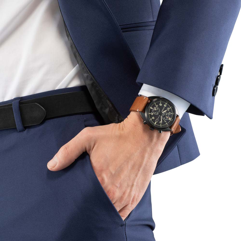 zegarek Citizen CA7045-14E czarny Ecodrive - miniatura 7