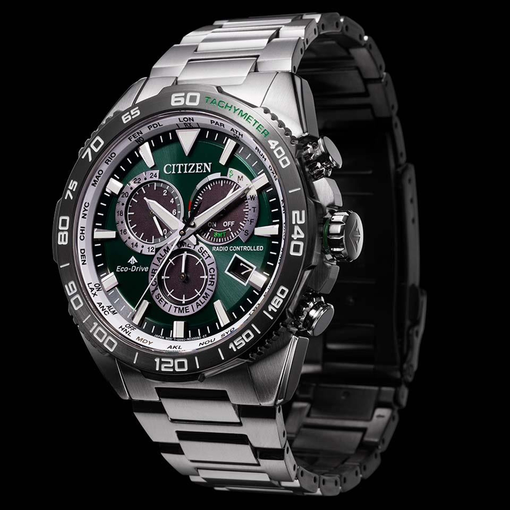 zegarek Citizen CB5034-91W srebrny Radio Controlled - miniatura 7