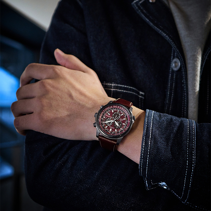 zegarek Citizen CB5868-09X męski z chronograf Radio Controlled - miniatura 6