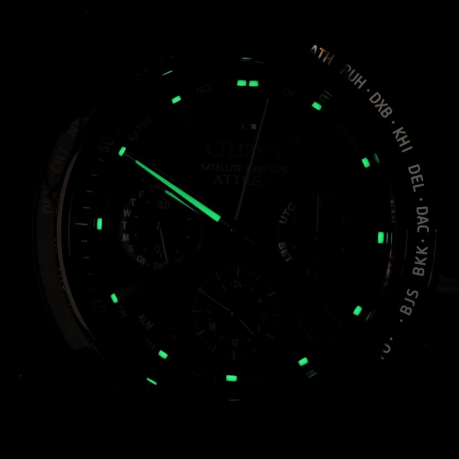 zegarek Citizen CC4067-66E Satellite Wave Super Titanium Eco-Drive GPS Hakuto-R Special Edition Satellite Wave szafirowe - miniatura 5