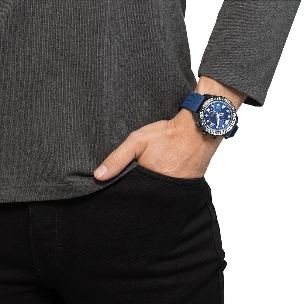 zegarek Citizen CC5006-06L solar męski Satellite Wave SATELLITE WAVE DIVER - miniatura 5