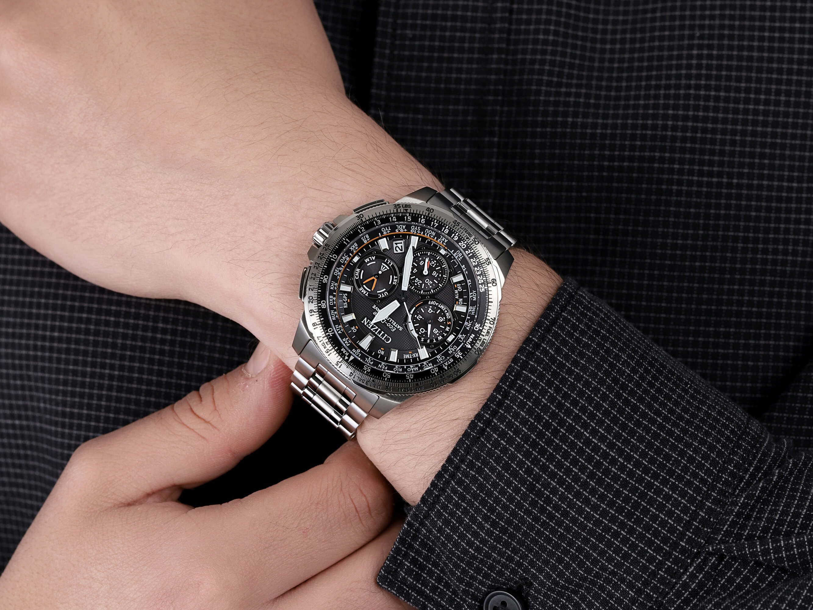 zegarek Citizen CC9020-54E solar męski Satellite Wave - miniatura 4