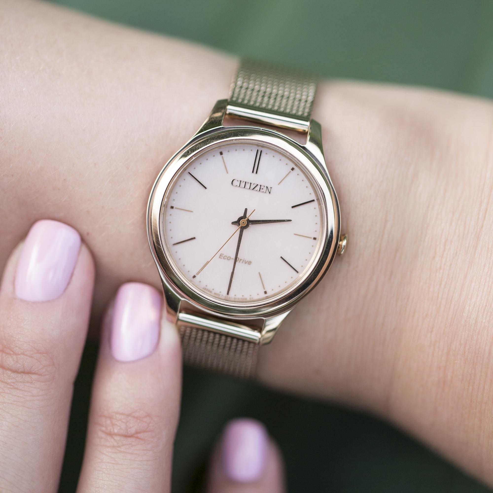 zegarek Citizen EM0503-83X różowe złoto Ecodrive