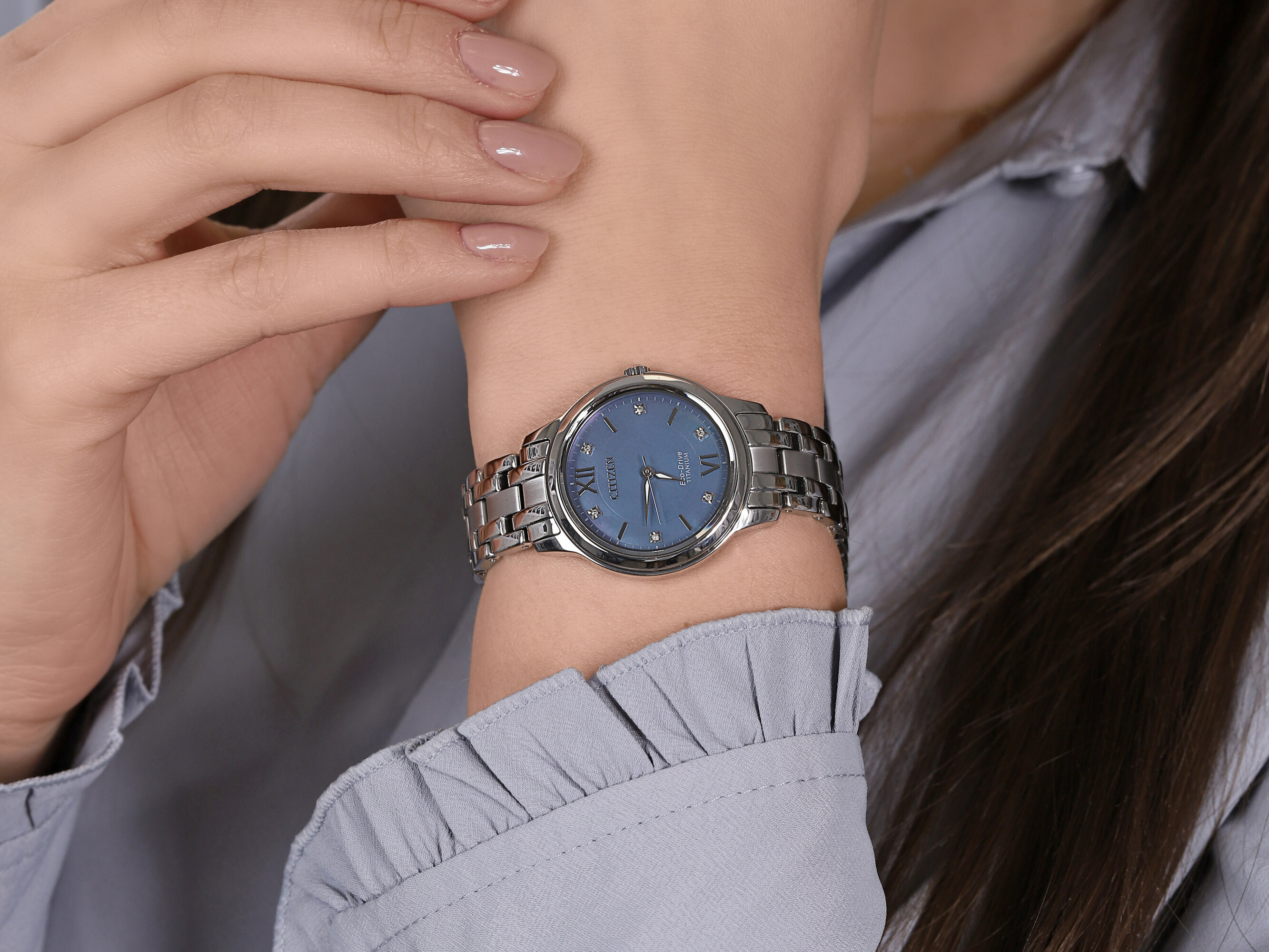 zegarek Citizen EM0720-85N srebrny Ecodrive - miniatura 4