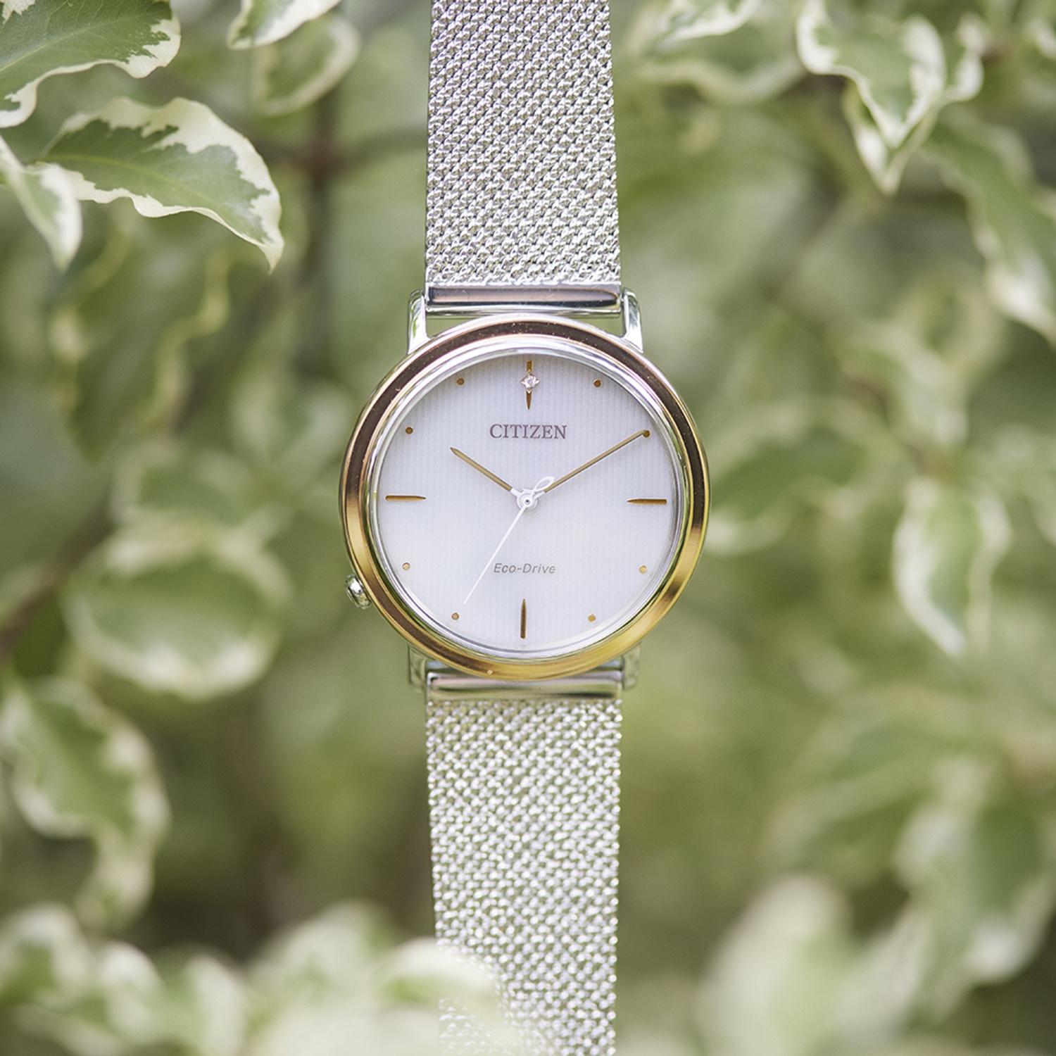 zegarek Citizen EM1006-40A Eco-Drive L Diamond SET Lady szafirowe