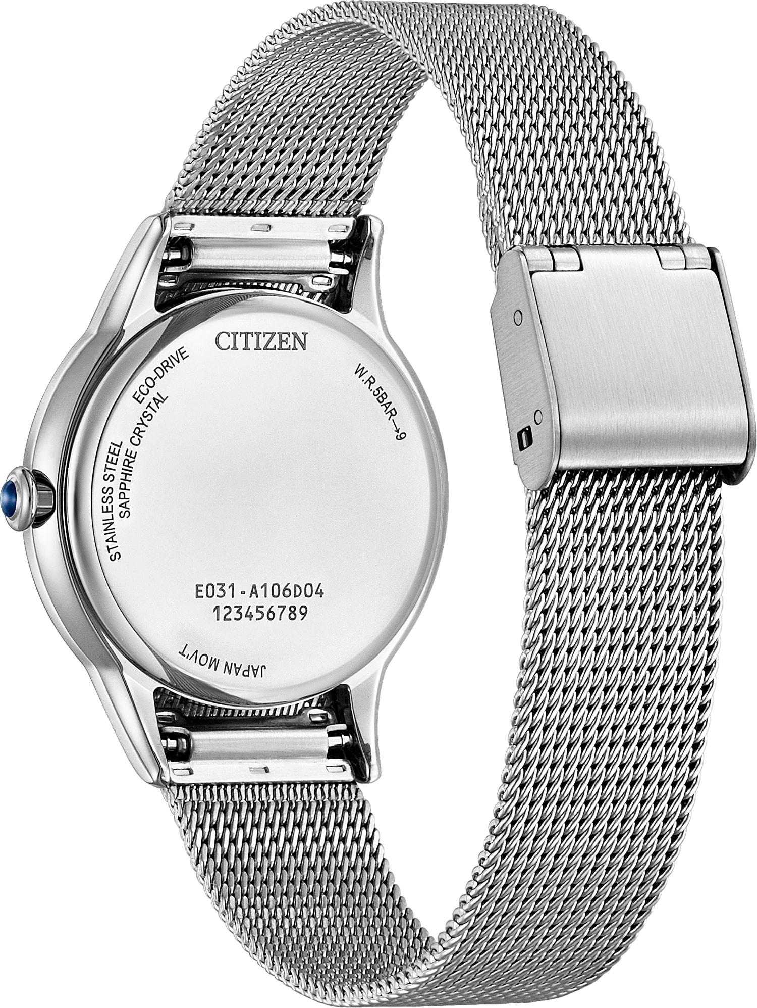 zegarek Citizen EM1150-86D srebrny Ecodrive