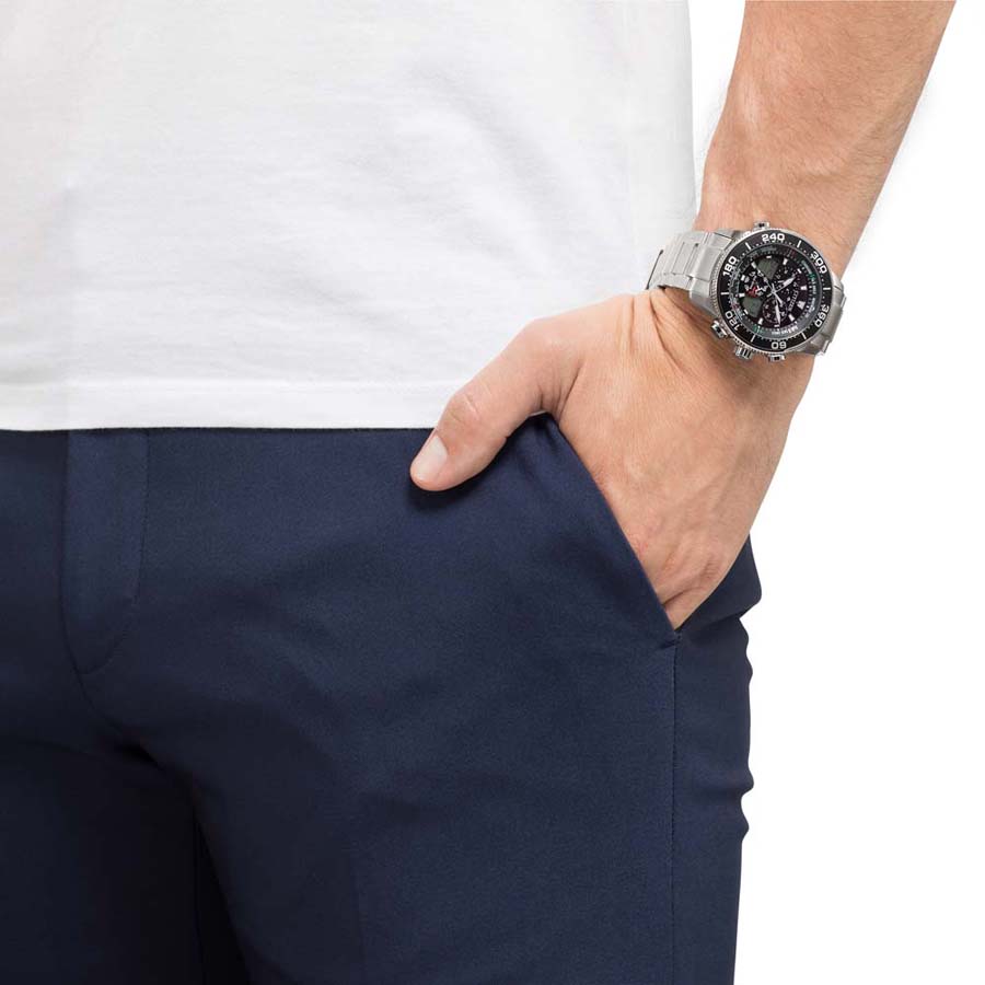 zegarek Citizen JR4060-88E PROMASTER MARINE ECO-DRIVE YACHT męski z chronograf Promaster - miniatura 8