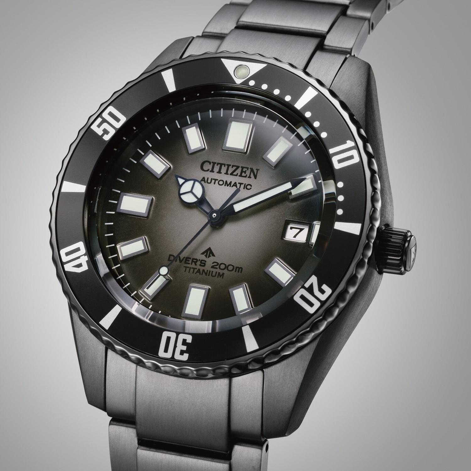 zegarek Citizen NB6025-59H automatyczny męski Promaster PROMASTER ECO-DRIVE Divers 200m Titanium