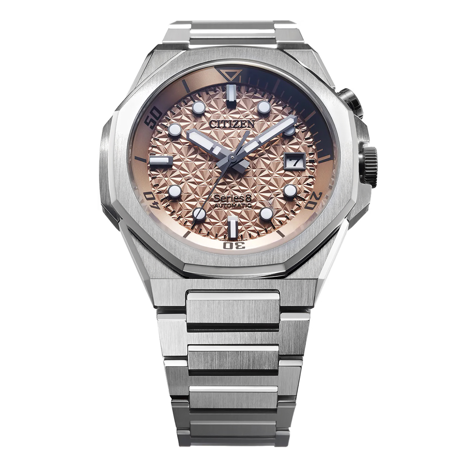 zegarek Citizen NB6066-51W srebrny Series 8 - miniatura 2