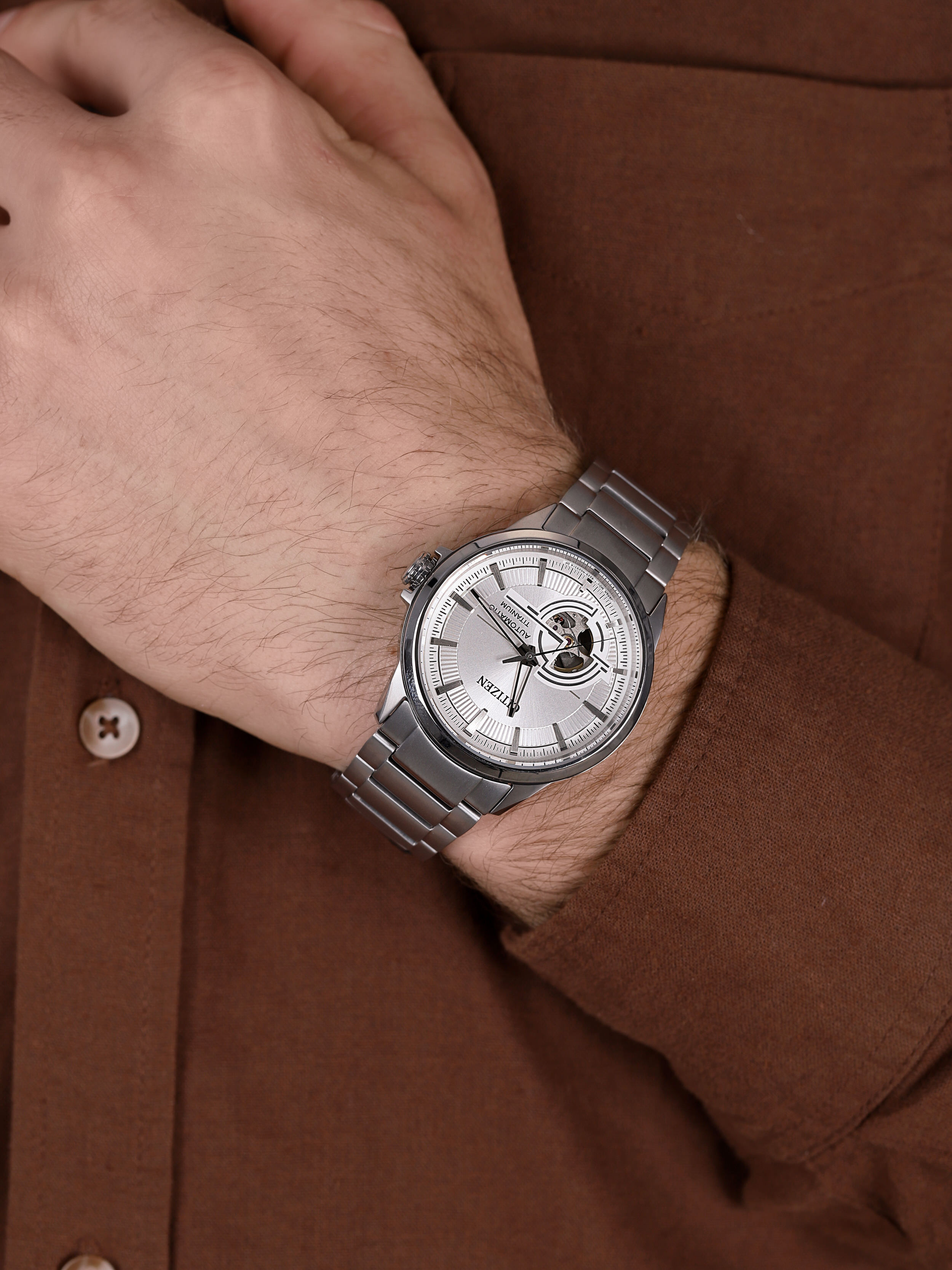 zegarek Citizen NH9120-88A automatyczny męski Titanium - miniatura 3