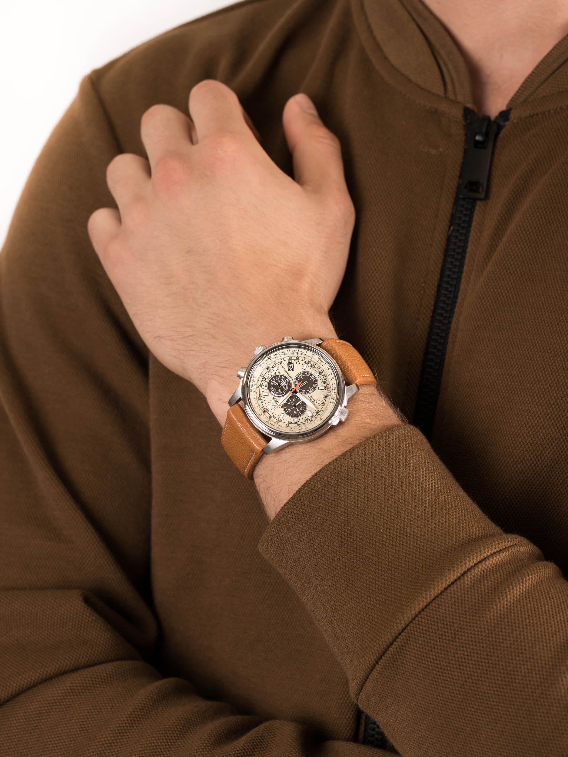 zegarek Citizen CB5860-35X męski z chronograf Radio Controlled - miniatura 3
