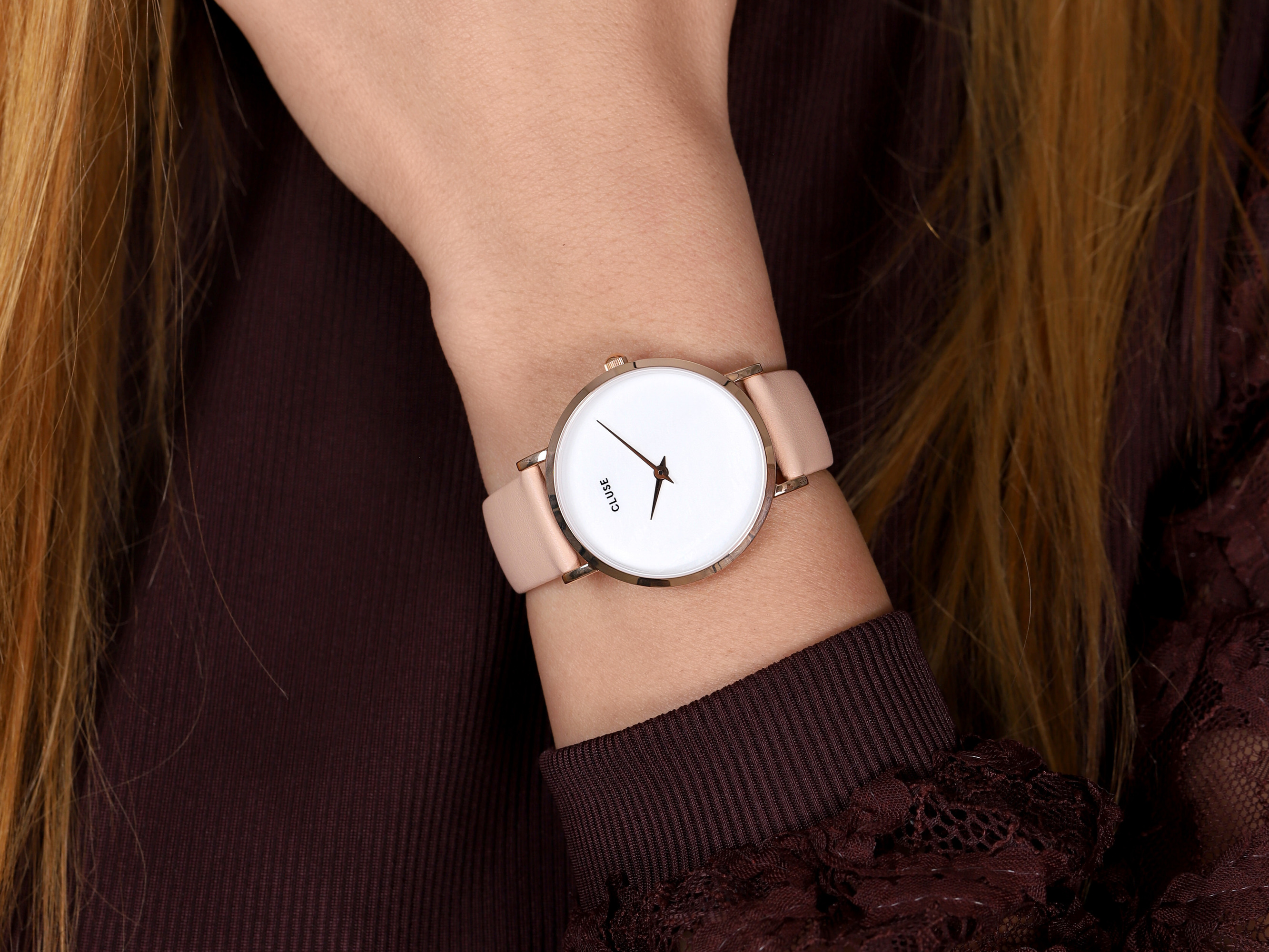 zegarek Cluse CL30059 różowe złoto Minuit