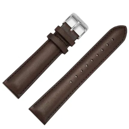 Cluse CS1408101065 Leather, Dark Brown/ Silver - zdjęcie 1