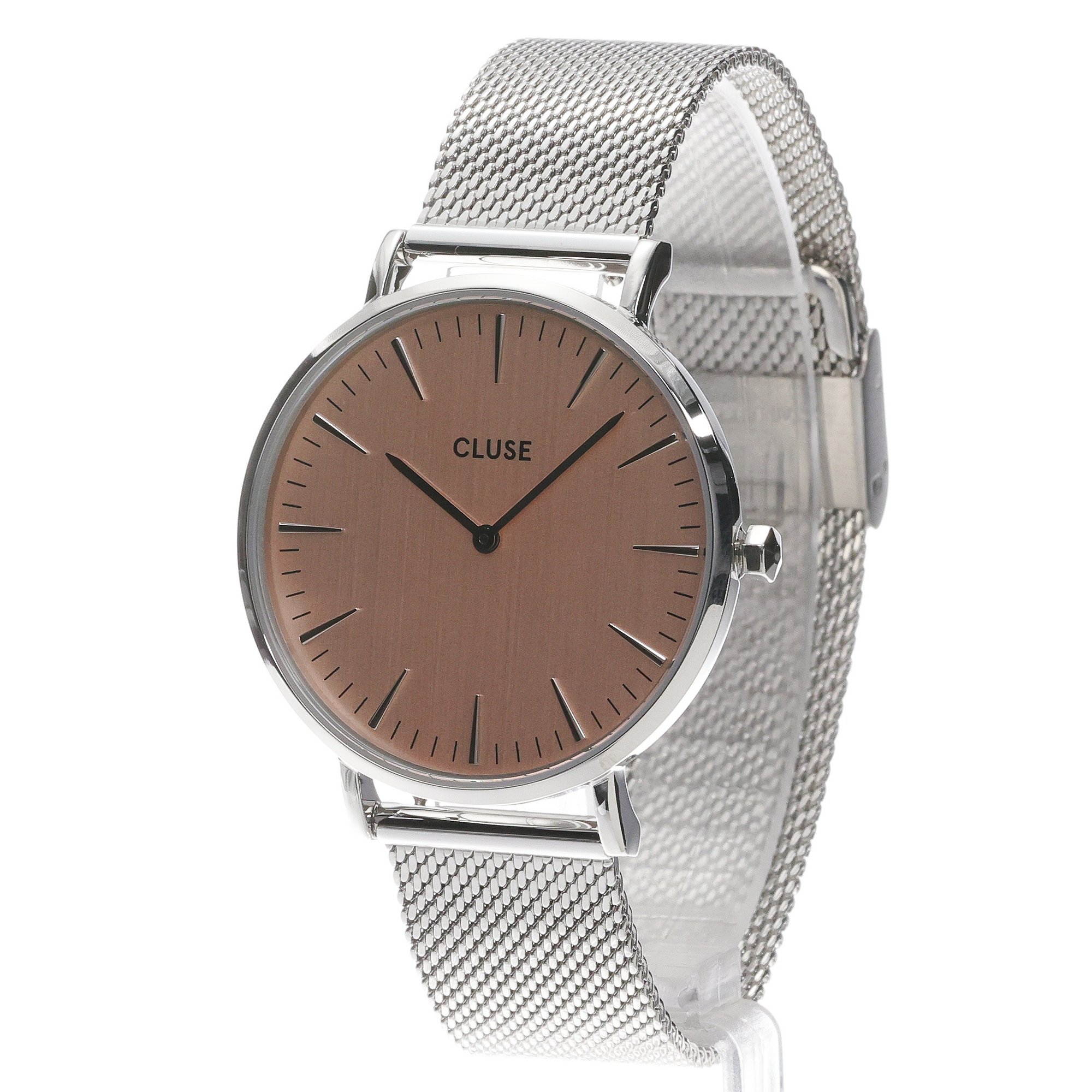 zegarek Cluse CW0101201026 Mesh silver-rose Gold Boho Chic mineralne - miniatura 2