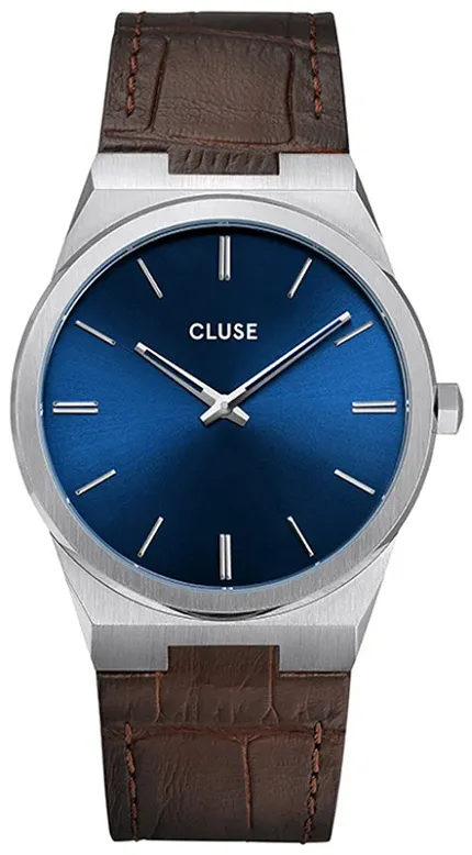 Cluse CW0101503001 Vigoureux Silver Dark Brown Croco - zdjęcie 1