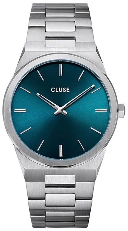 Cluse CW0101503003 Vigoureux Silver Petrol Blue - zdjęcie 1