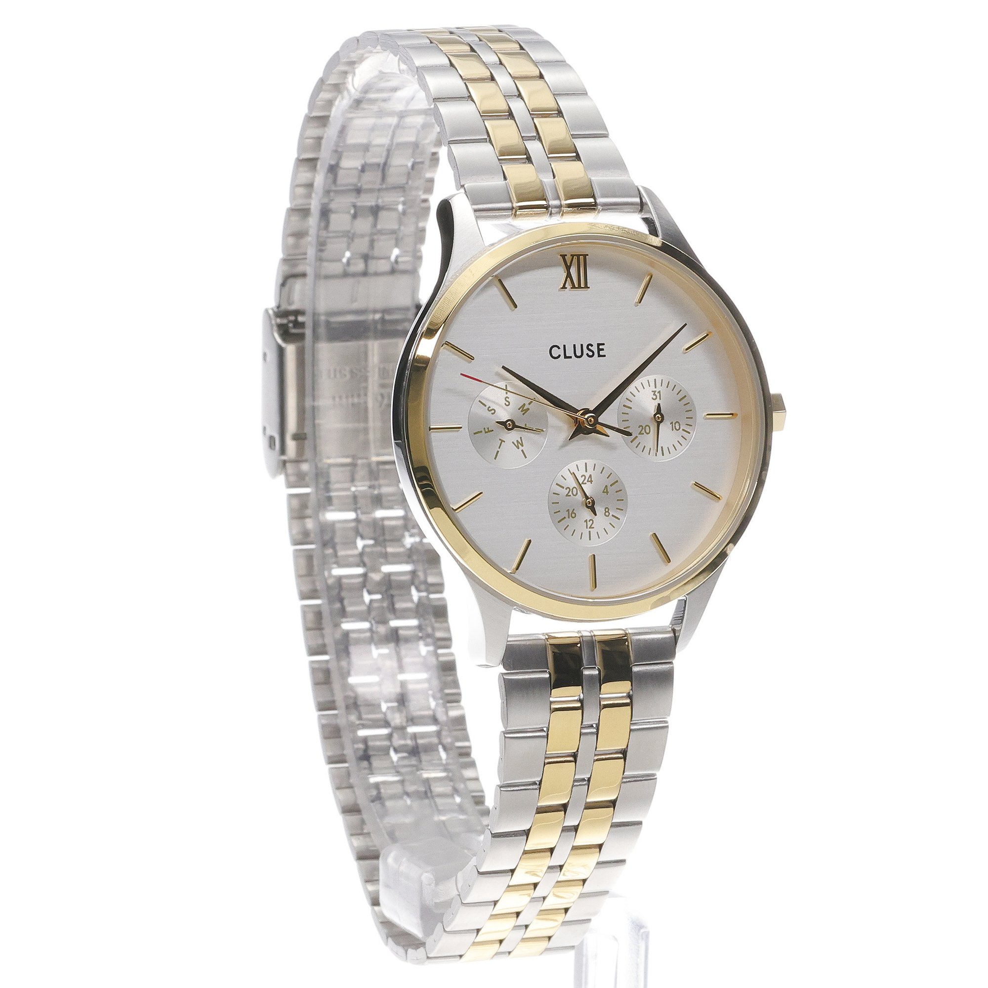 zegarek Cluse CW10704 kwarcowy damski Minuit Minuit Multifunction Gold-Silver