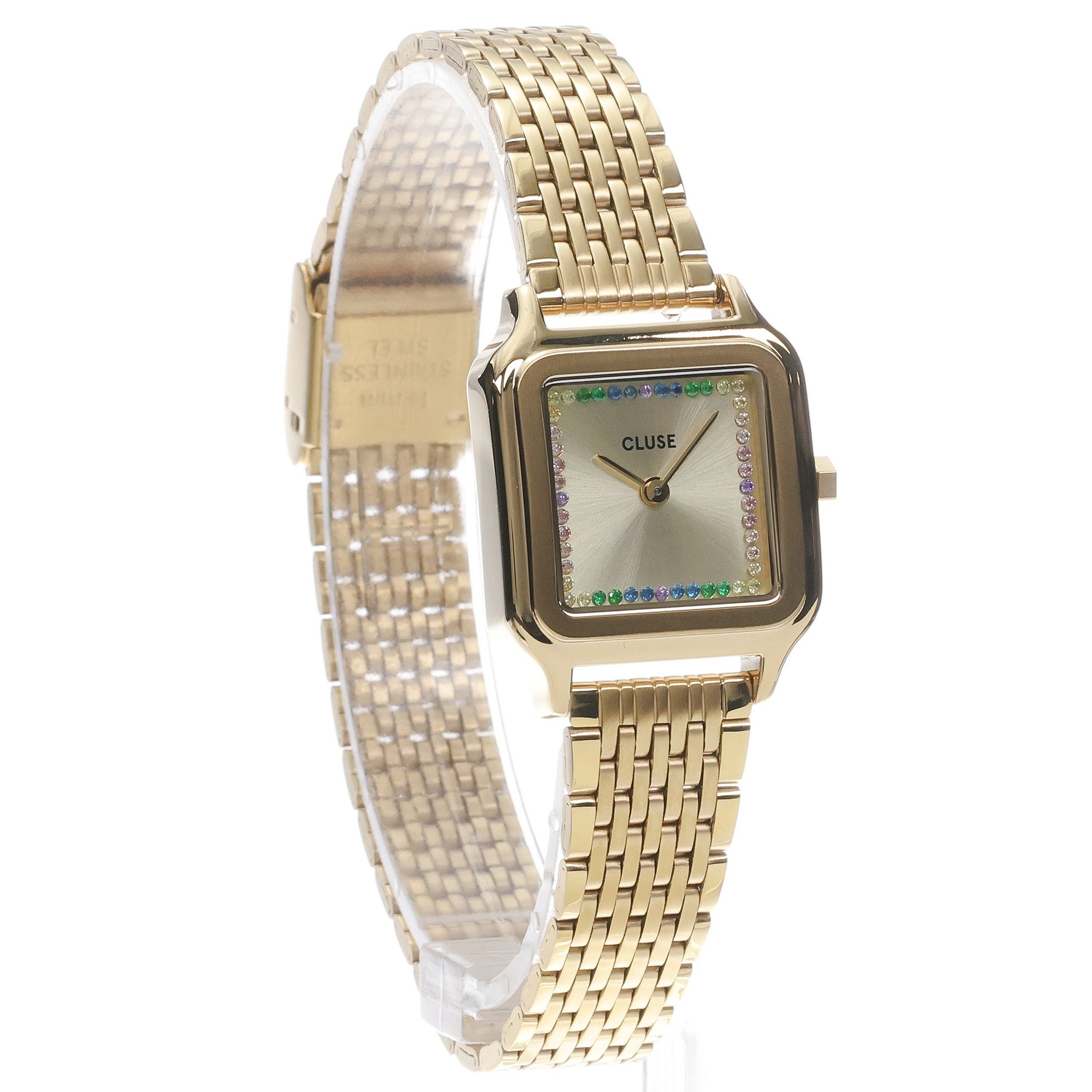 zegarek Cluse CW11823 kwarcowy damski Gracieuse Gracieuse Petite Steel Rainbow Stones Gold