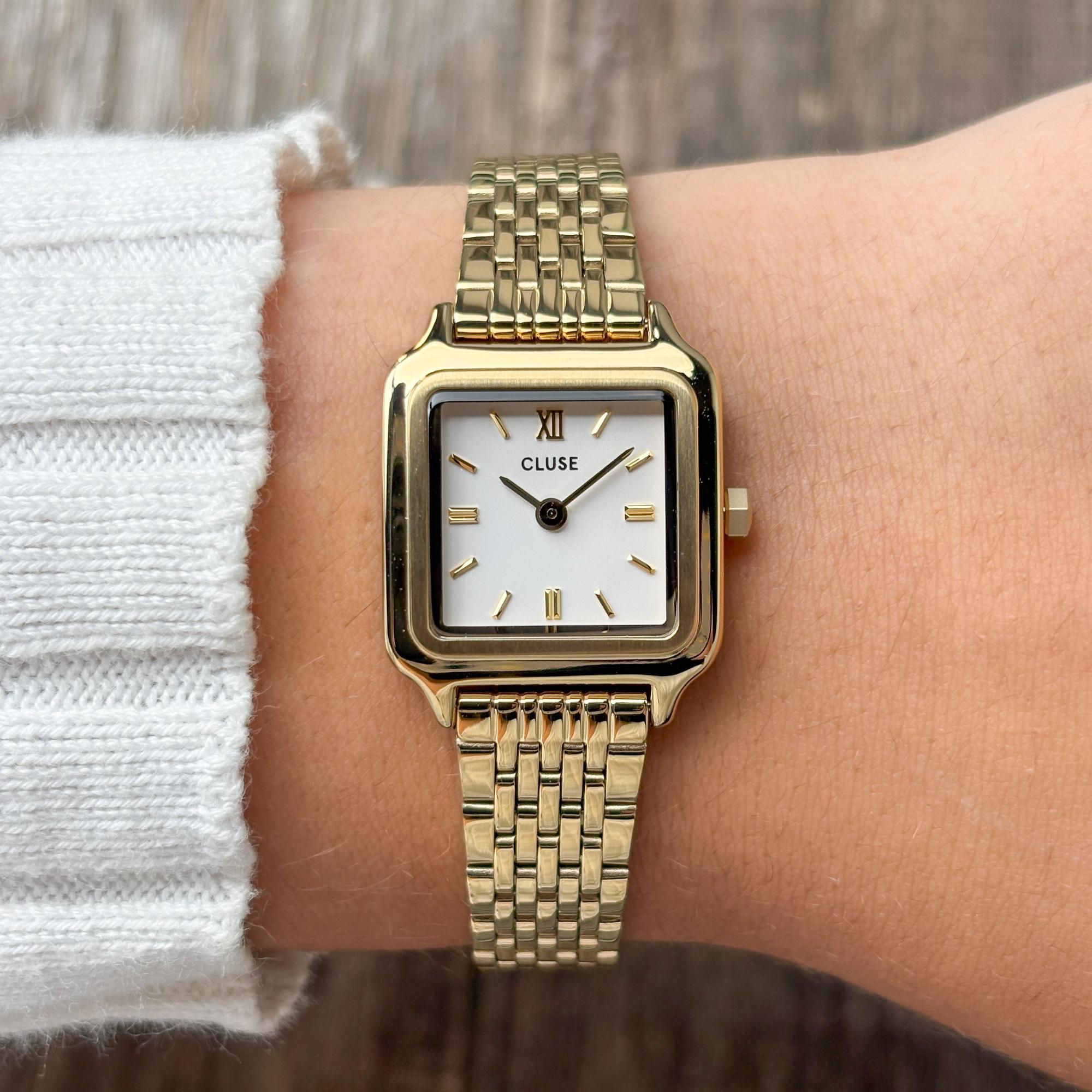 zegarek Cluse CW15506 Gracieuse Mini Steel White Gold Gracieuse mineralne - miniatura 11