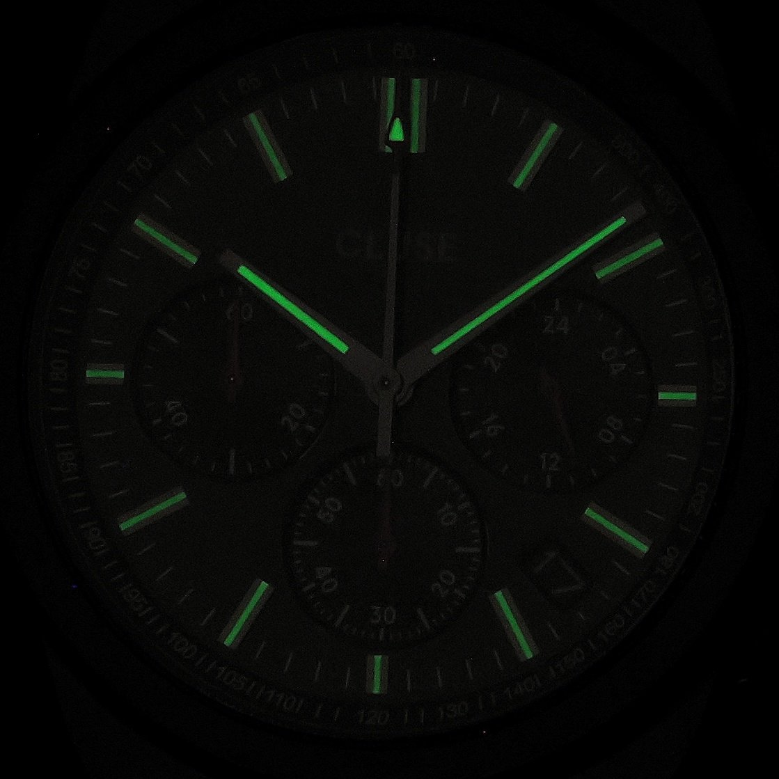 zegarek Cluse CW20810 Vigoureux Chrono Silicone Red Black Vigoureux mineralne - miniatura 5