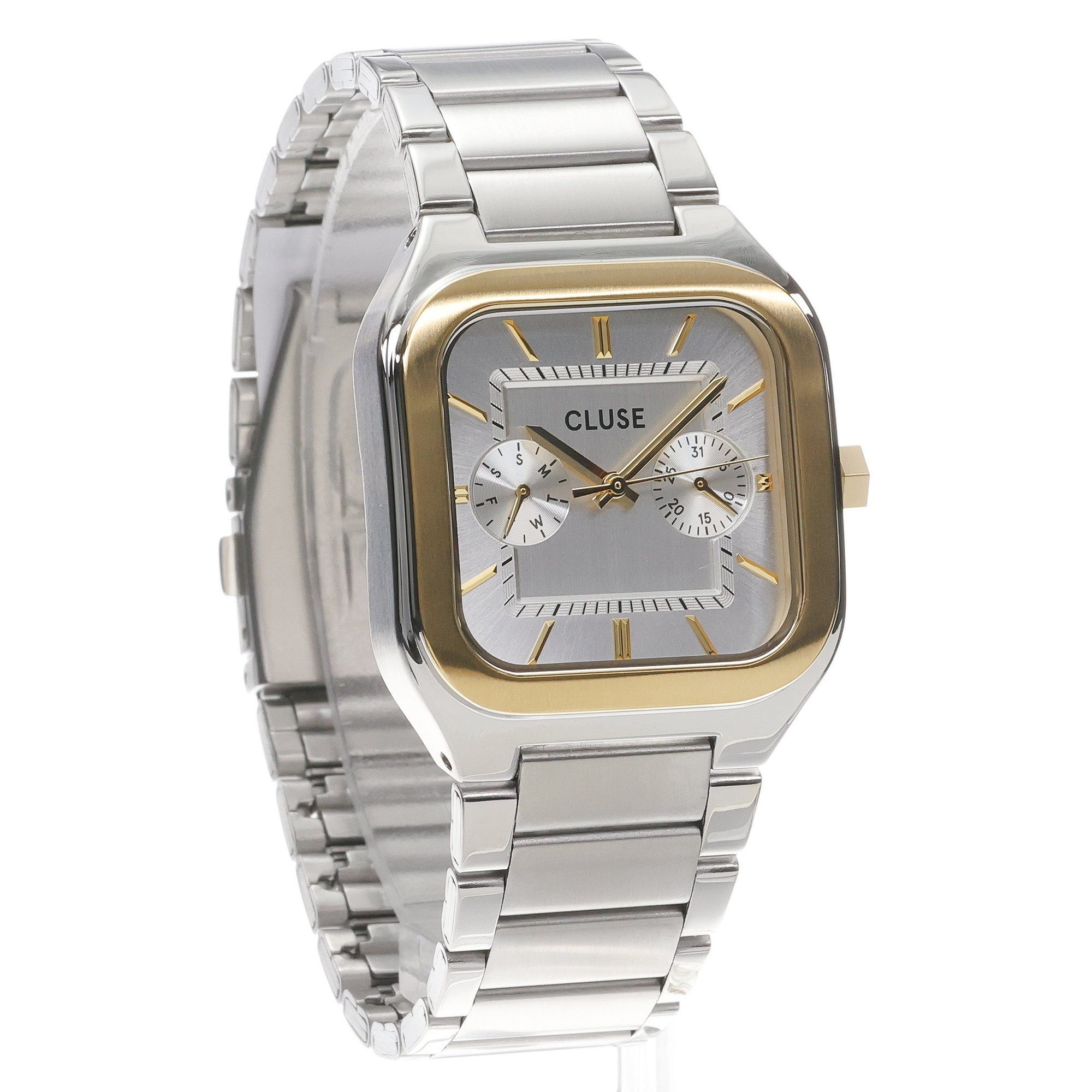 zegarek Cluse CW26201 kwarcowy męski Quadrus Quadrus Multifunction Steel Silver Two Tone