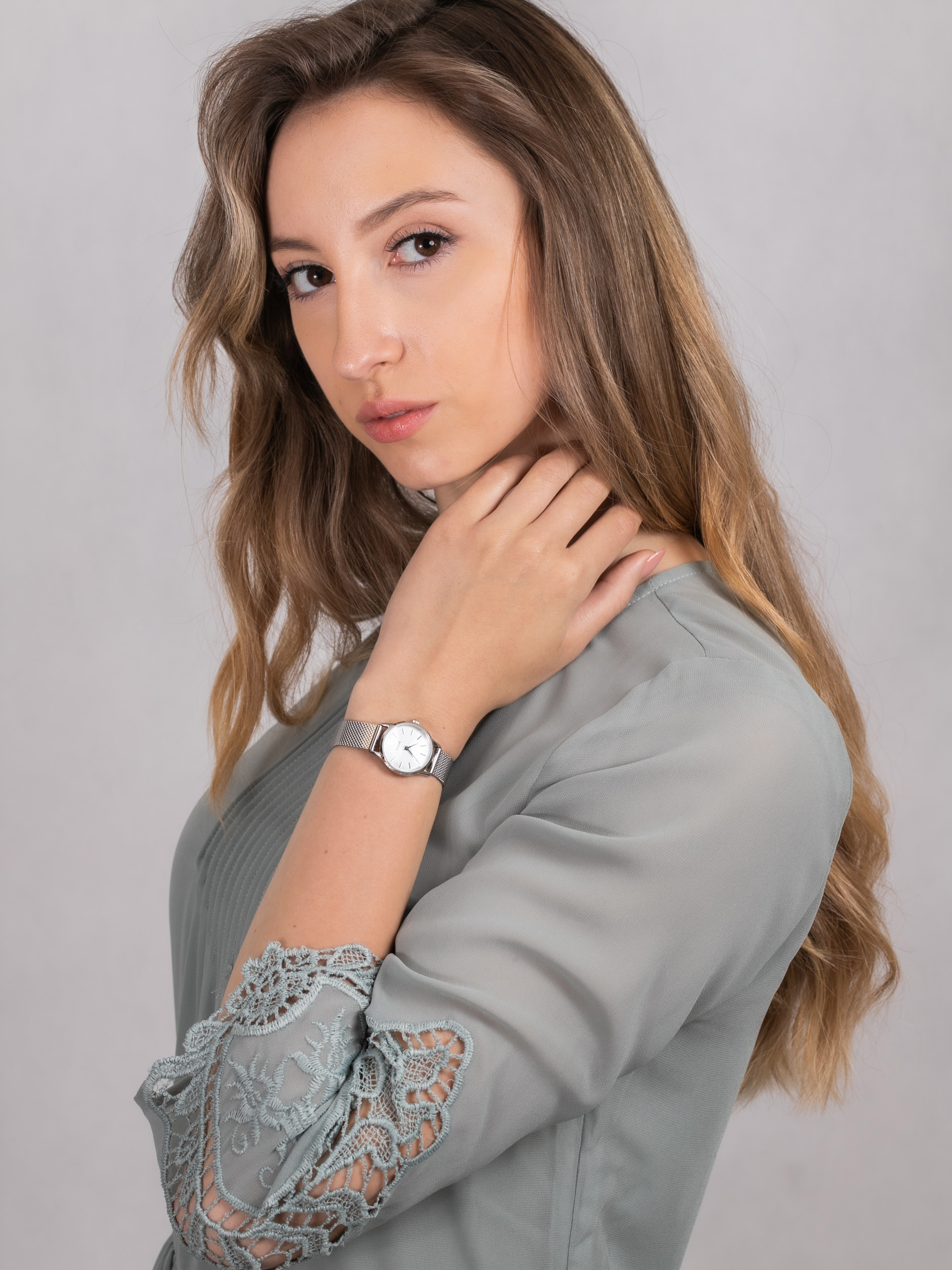 Cluse CW0101206003 La Vedette Mesh Silver White - miniatura 2