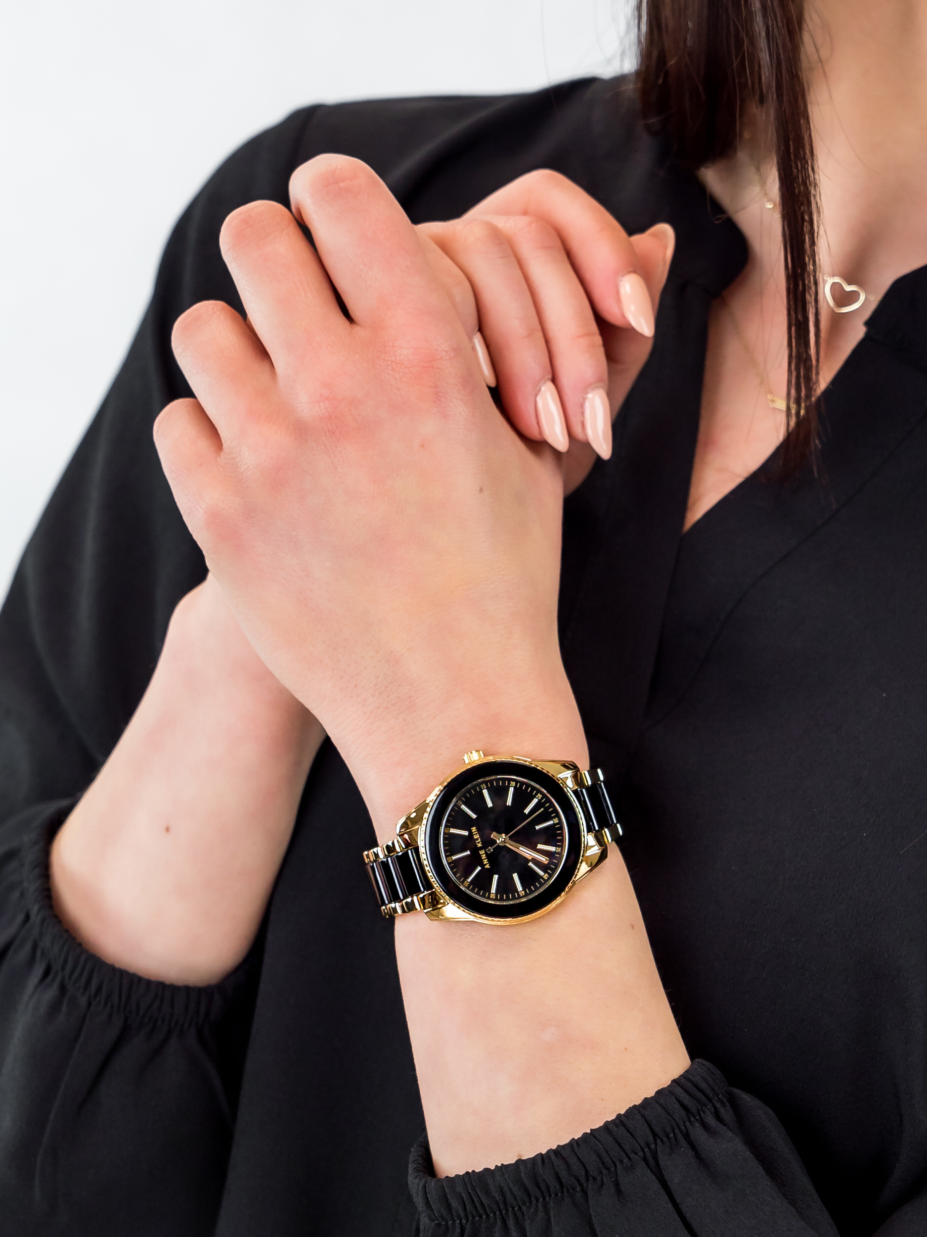 Anne Klein AK-3160BKGB damski zegarek Bransoleta bransoleta - miniatura 3