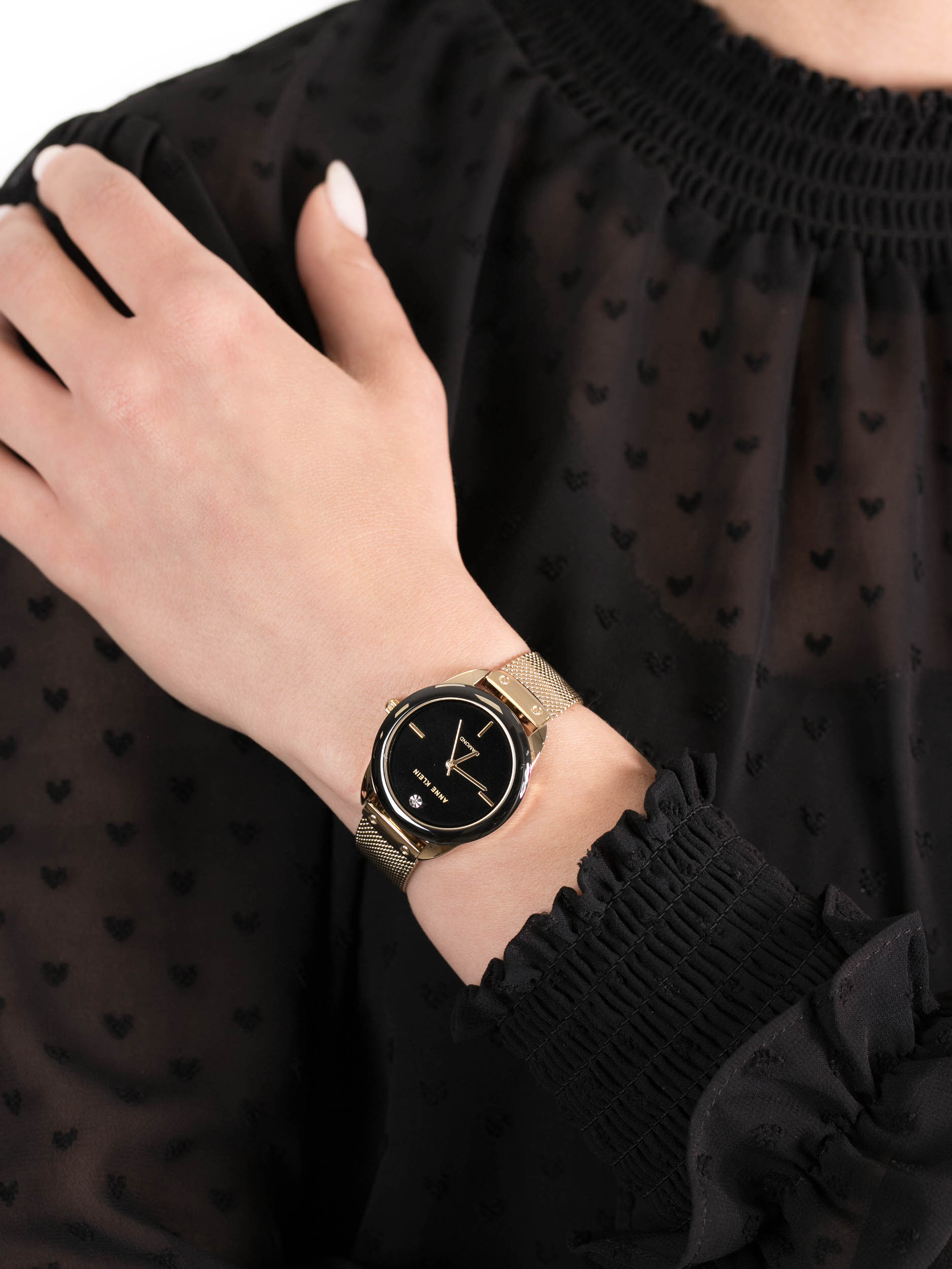 Anne Klein AK-3258BKGB damski zegarek Bransoleta bransoleta - miniatura 3