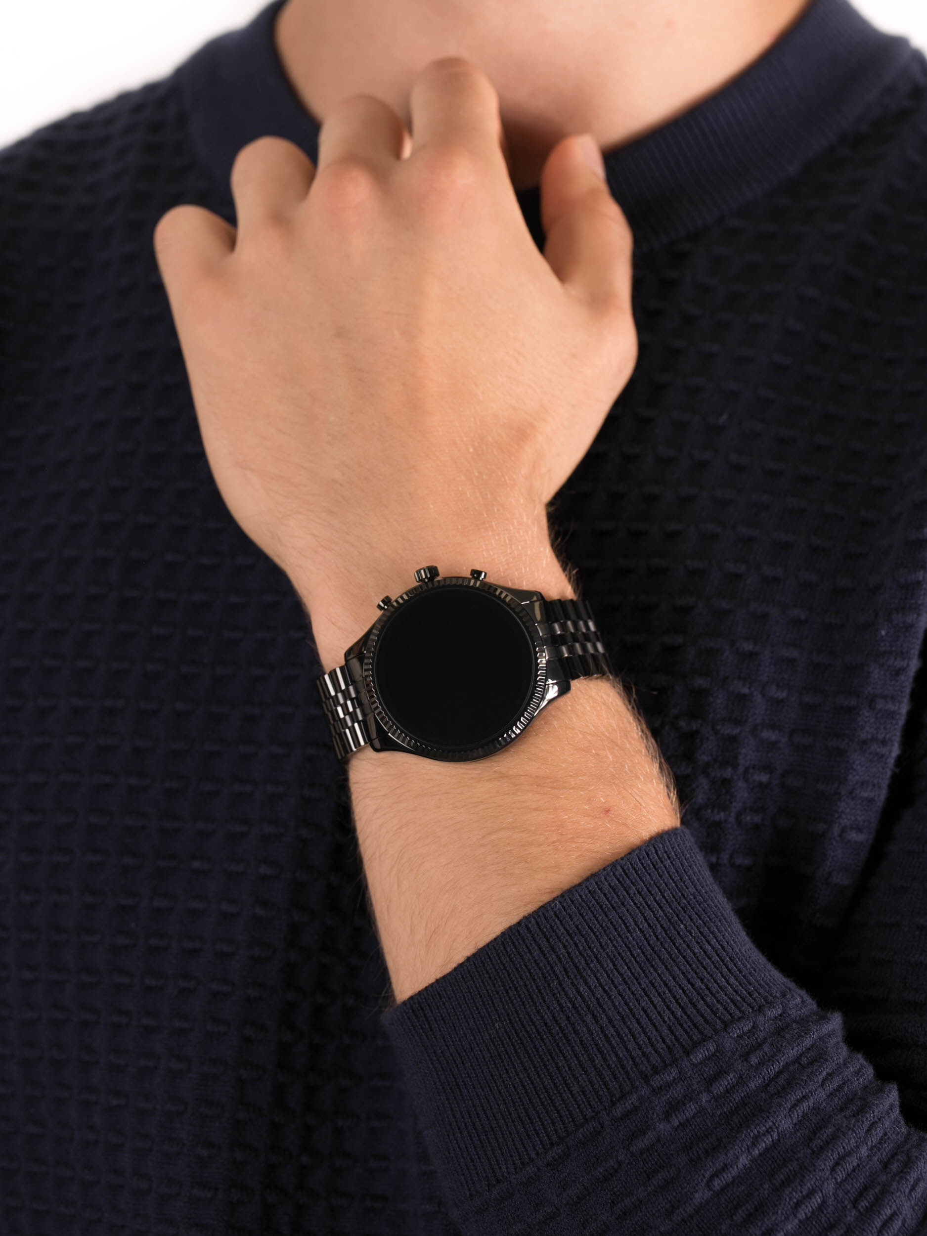 zegarek Michael Kors MKT5096 Lexington 2 Black Smartwatch męski z gps Access Smartwatch - miniatura 3
