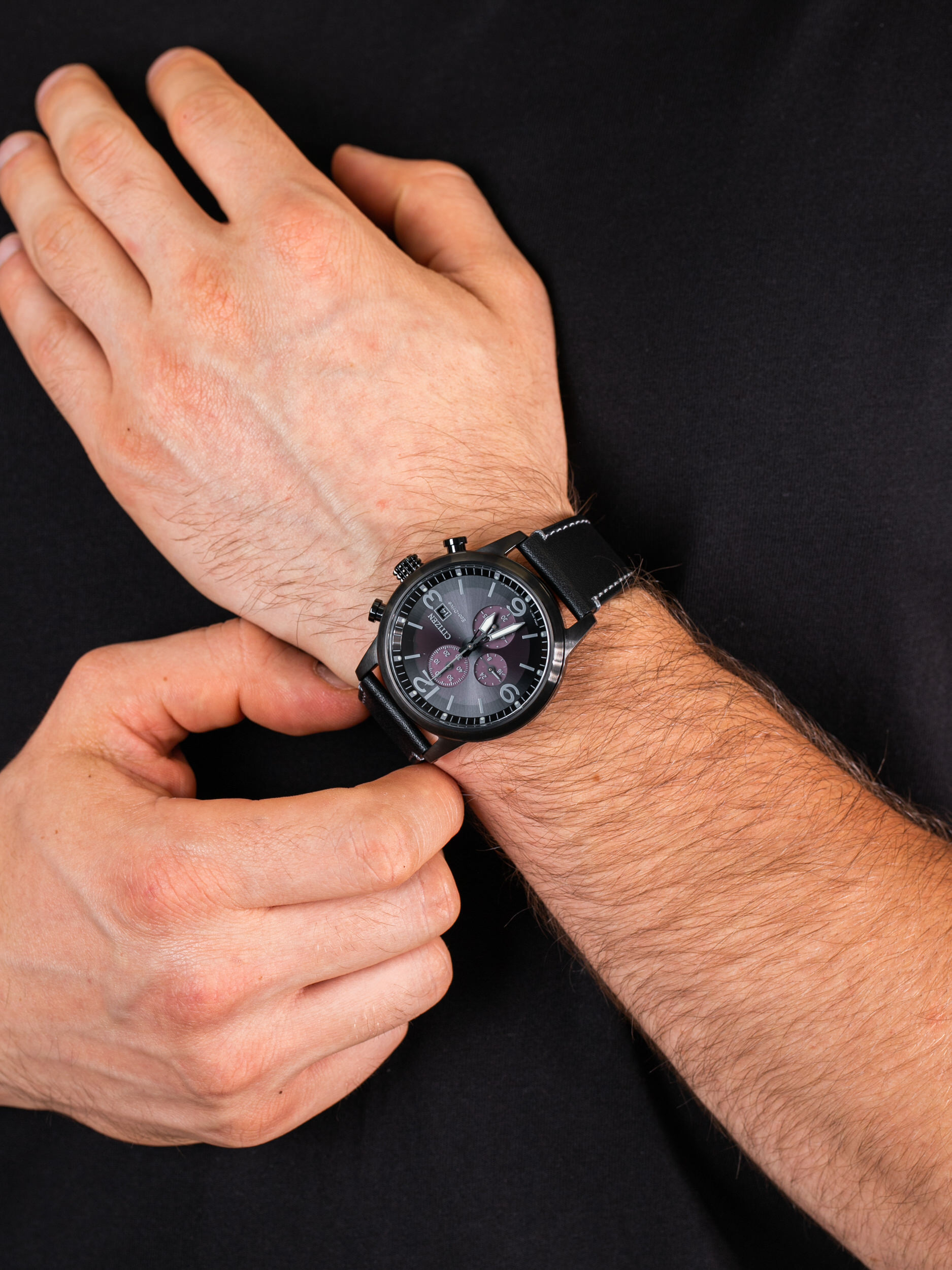 zegarek Citizen CA0745-29E męski z chronograf Ecodrive - miniatura 3