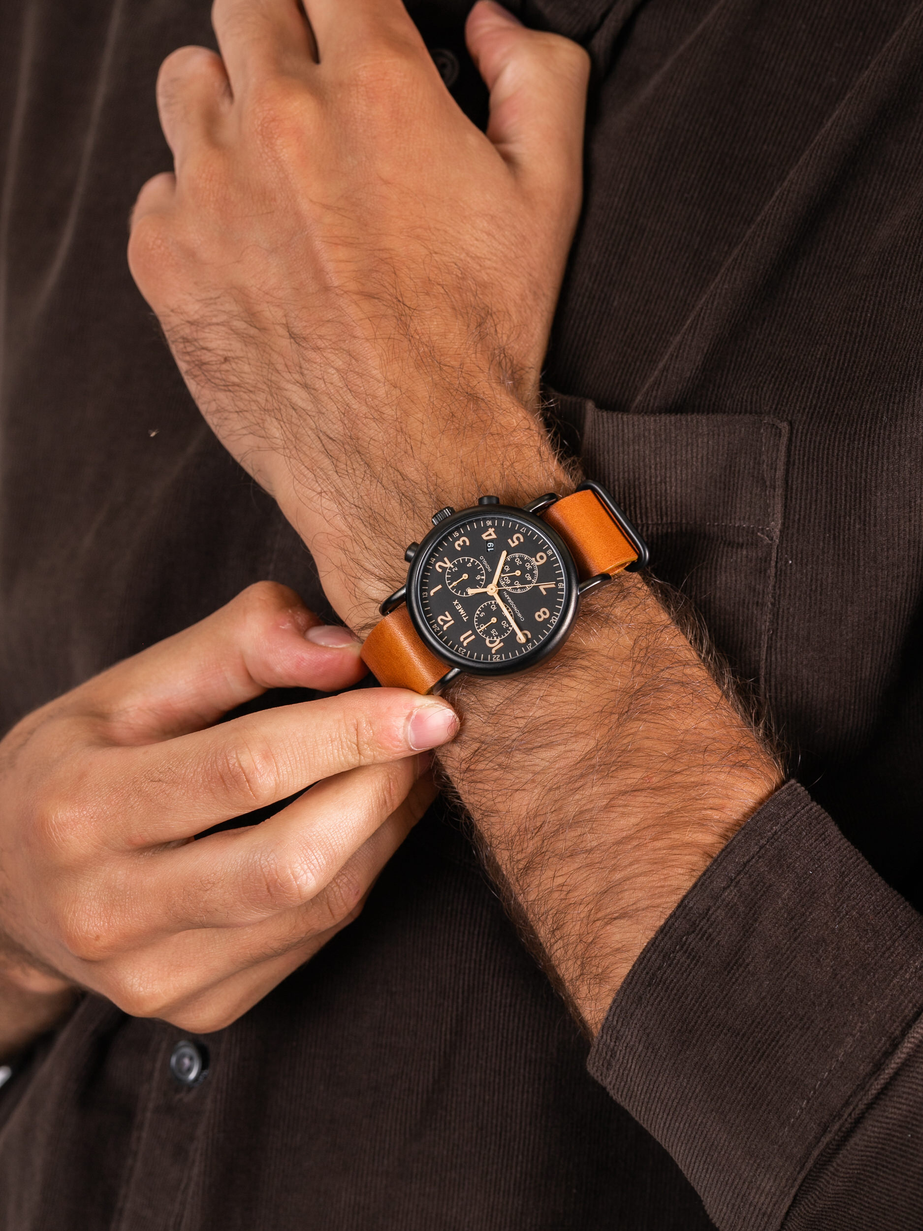 zegarek Timex TW2P97500 The Waterbury Classic męski z chronograf Waterbury - miniatura 3