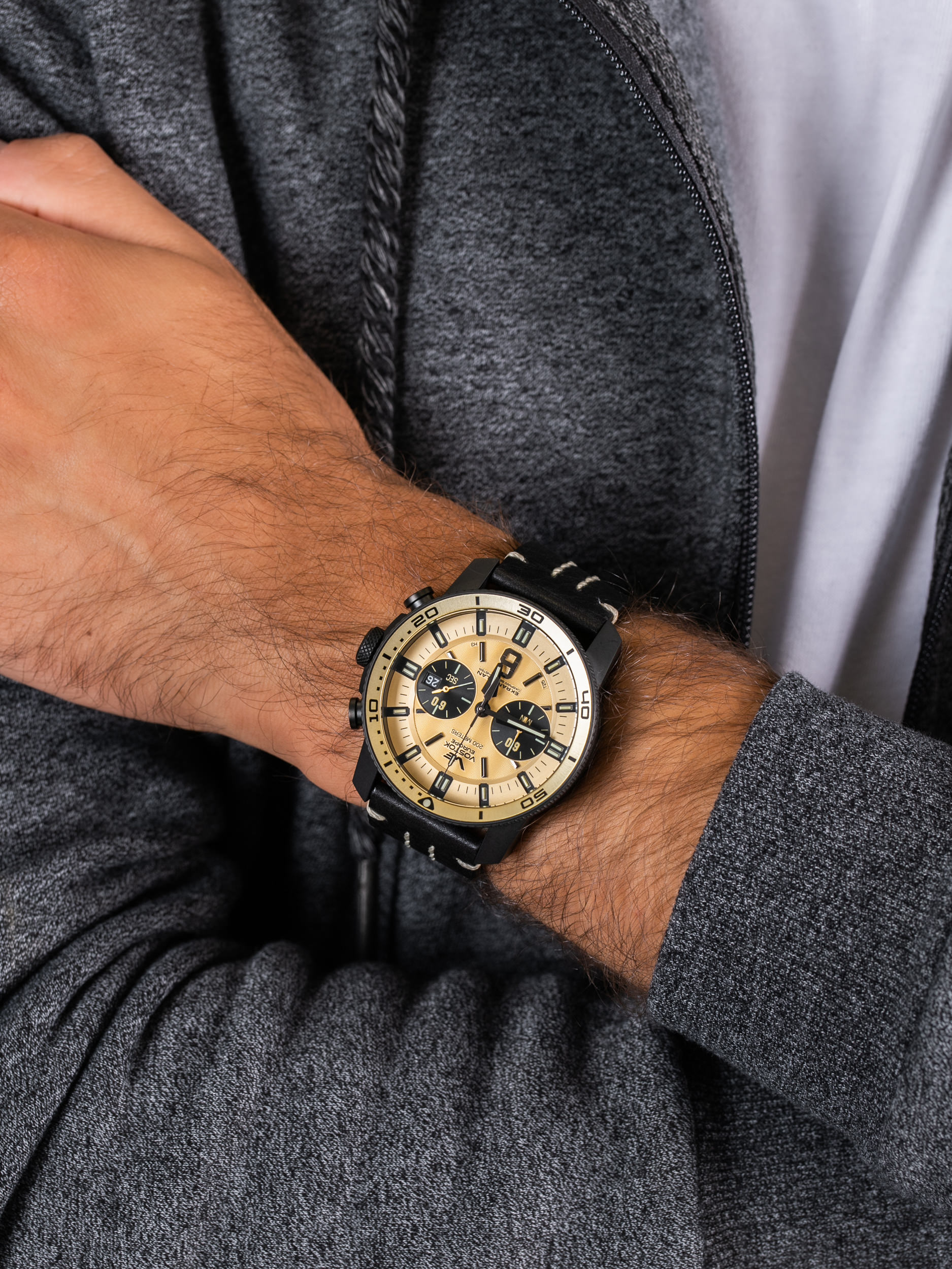 Vostok Europe 6S21-546C512 męski zegarek Ekranoplan pasek - miniatura 3