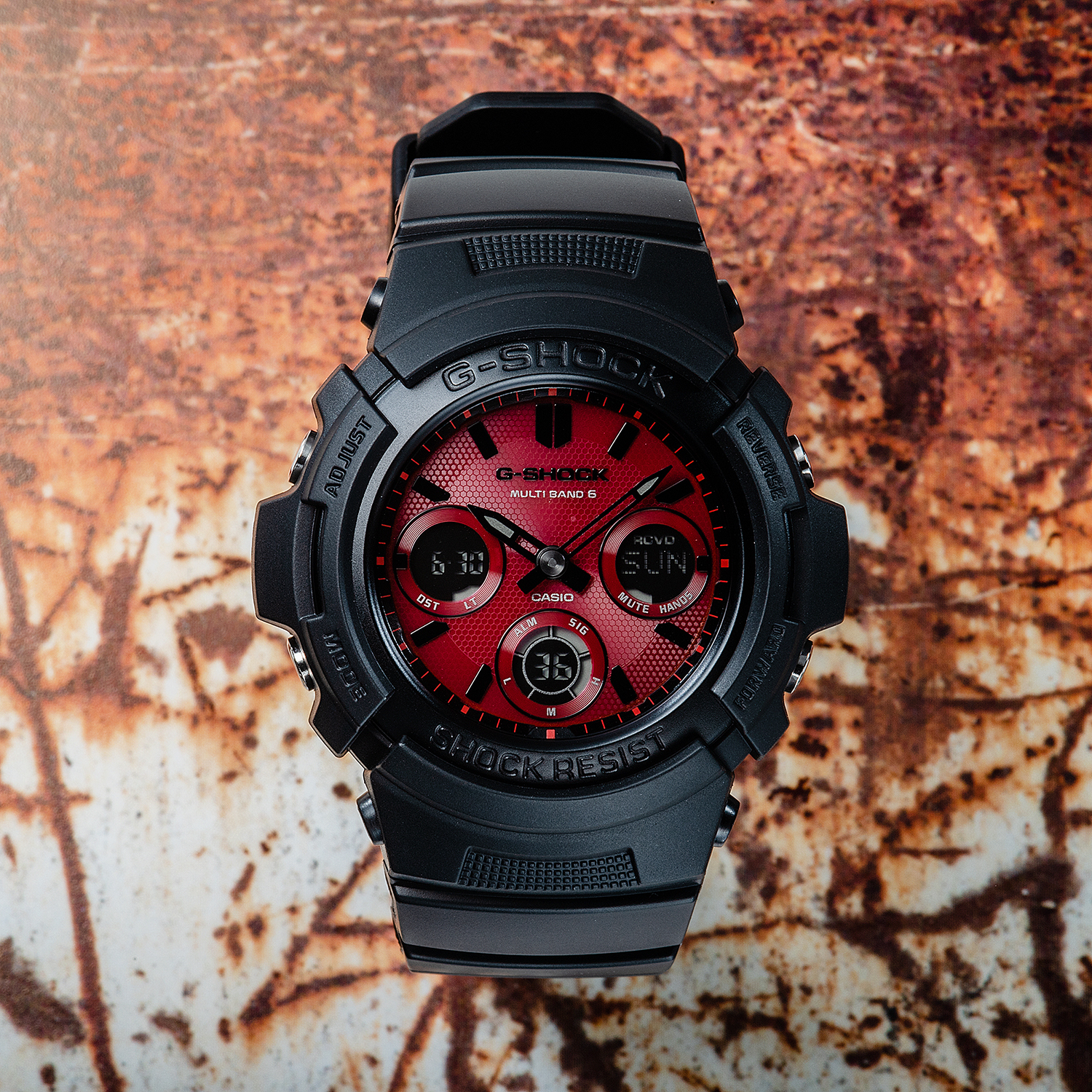 Casio AWG-M100SAR-1AER zegarek czarny sportowy G-SHOCK Original pasek - miniatura 5