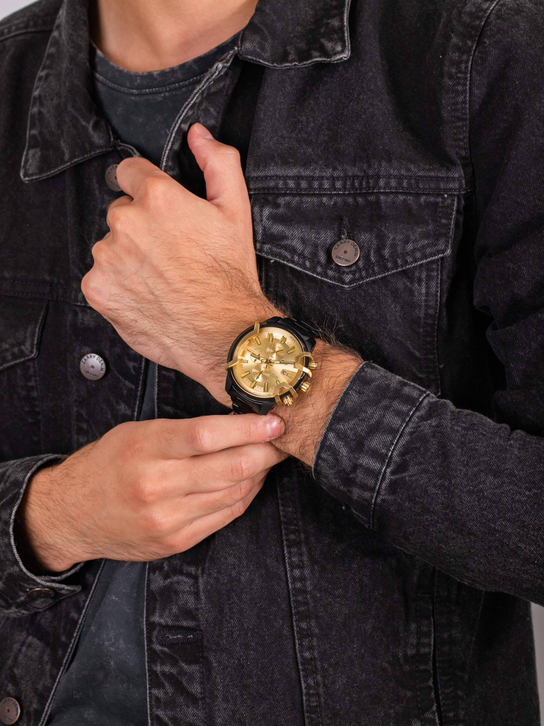 zegarek Diesel DZ4525 męski z chronograf Griffed - miniatura 3