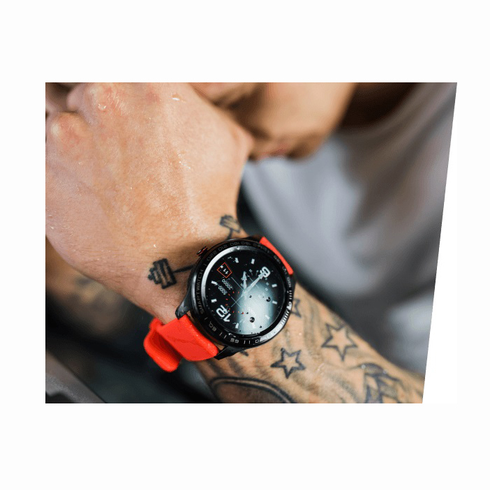 Garett 5903246286960 Smartwatch Garett Men 3S RT czerwony Męskie sportowy zegarek czarny - miniatura 9
