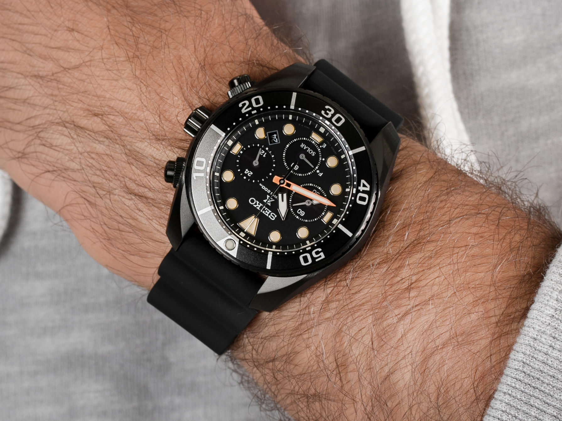 Seiko SSC761J1 Seiko Prospex Black Series Limited Edition zegarek sportowy Prospex - miniatura 4