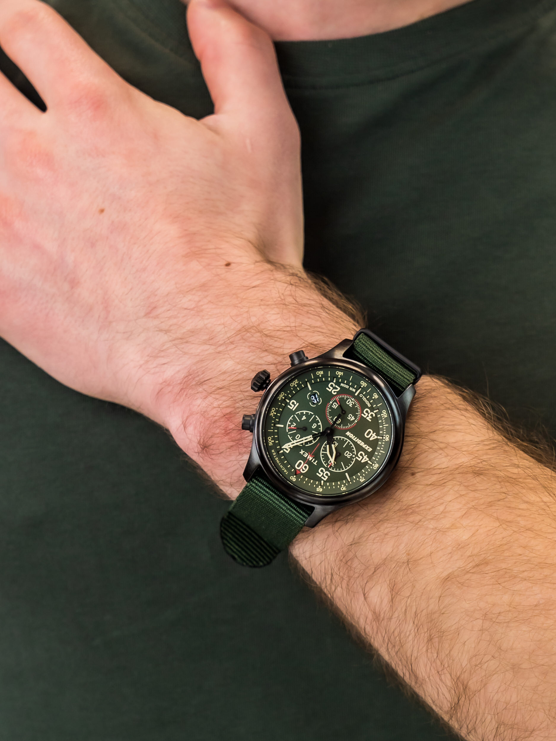 zegarek Timex TW2T72800 Field męski z tachometr Expedition - miniatura 3