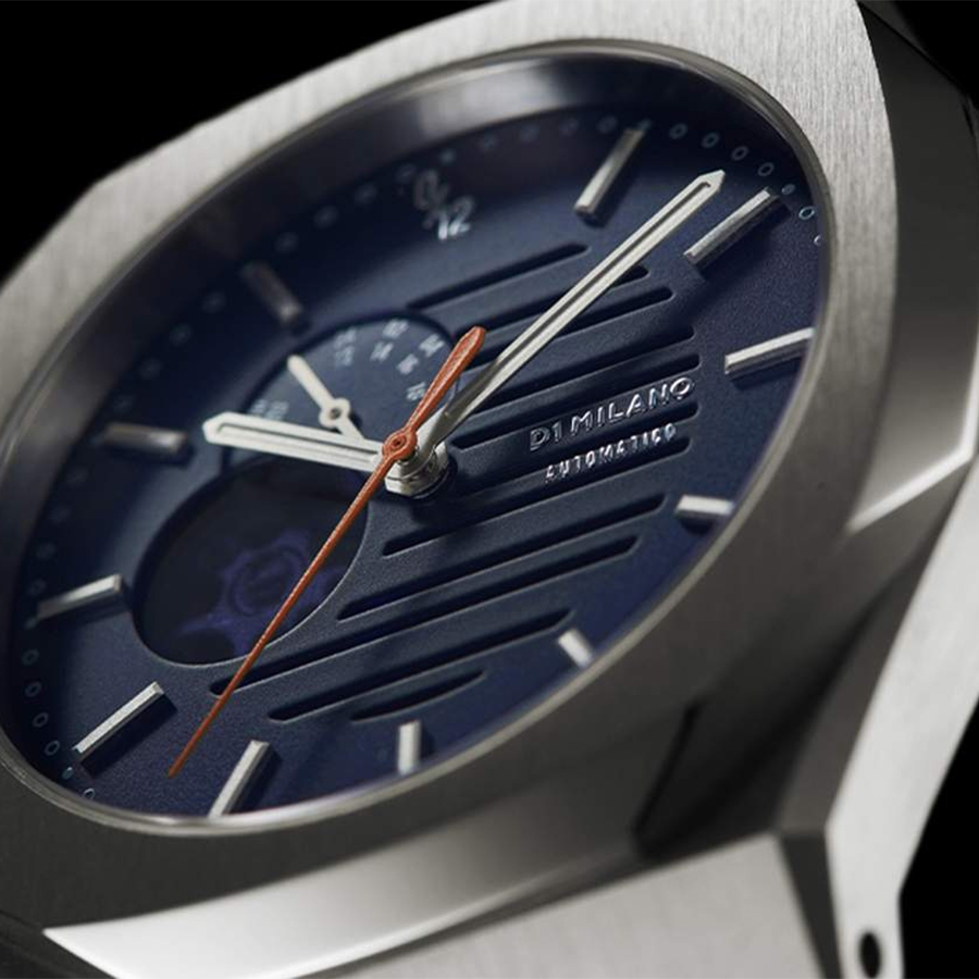 zegarek D1 Milano D1-LNBJ01 automatyczny męski Mechanical LINEA 12 AUTOMATIC BRACELET 41.5 MM - miniatura 6